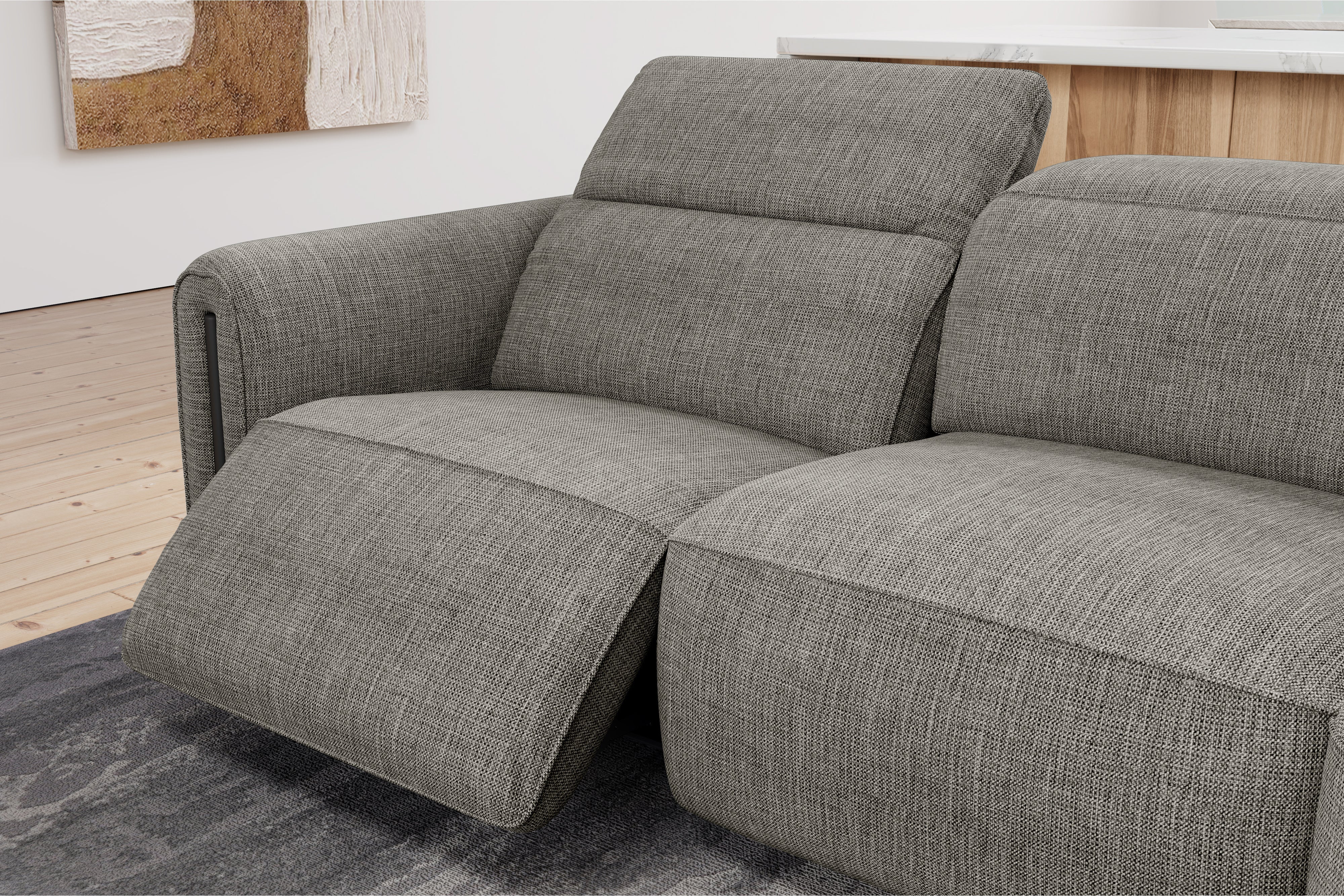 Octavia Fabric Reclining Corner Sectional Cloud Lounge - Image 39