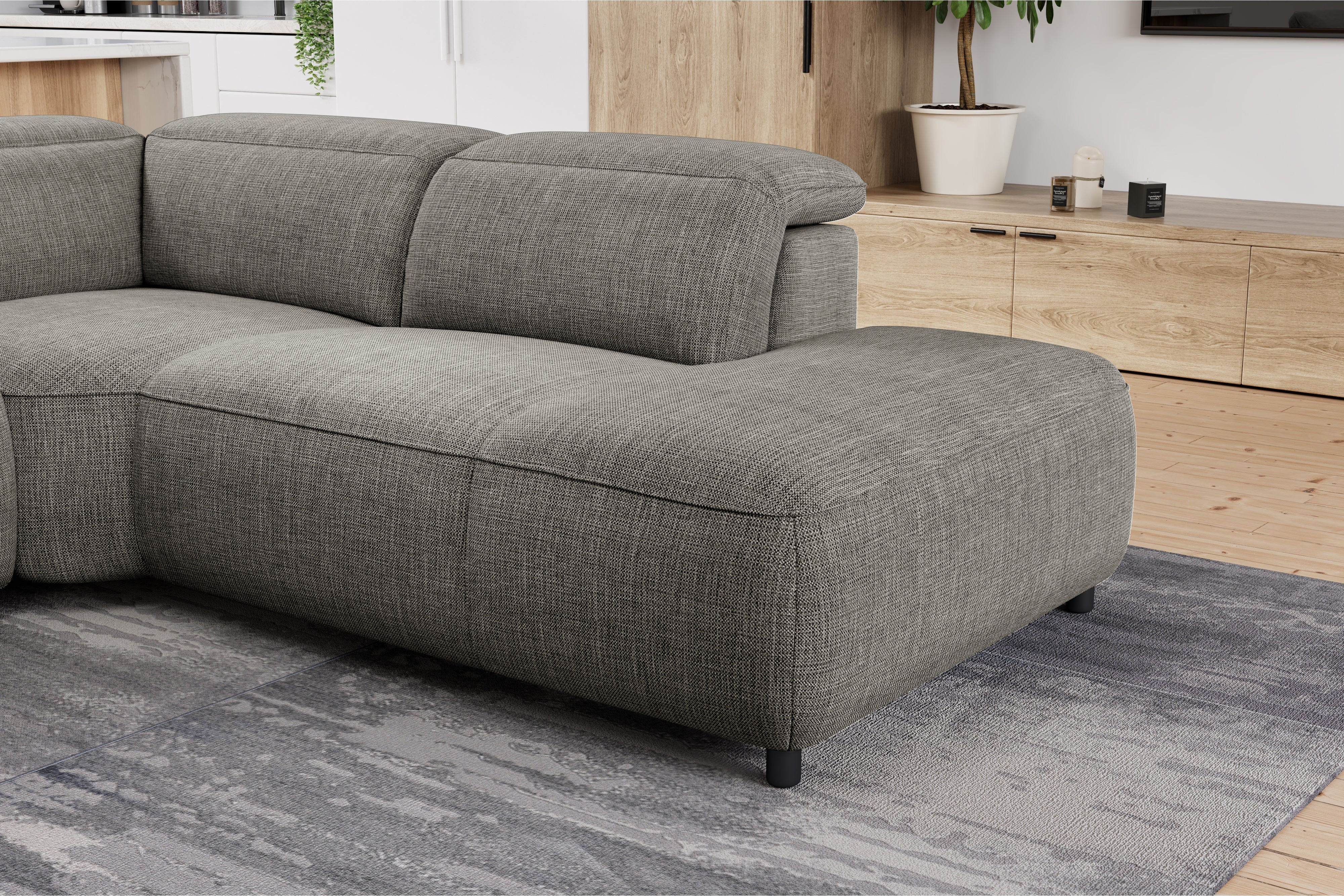 Octavia Fabric Reclining Corner Sectional Cloud Lounge - Image 40