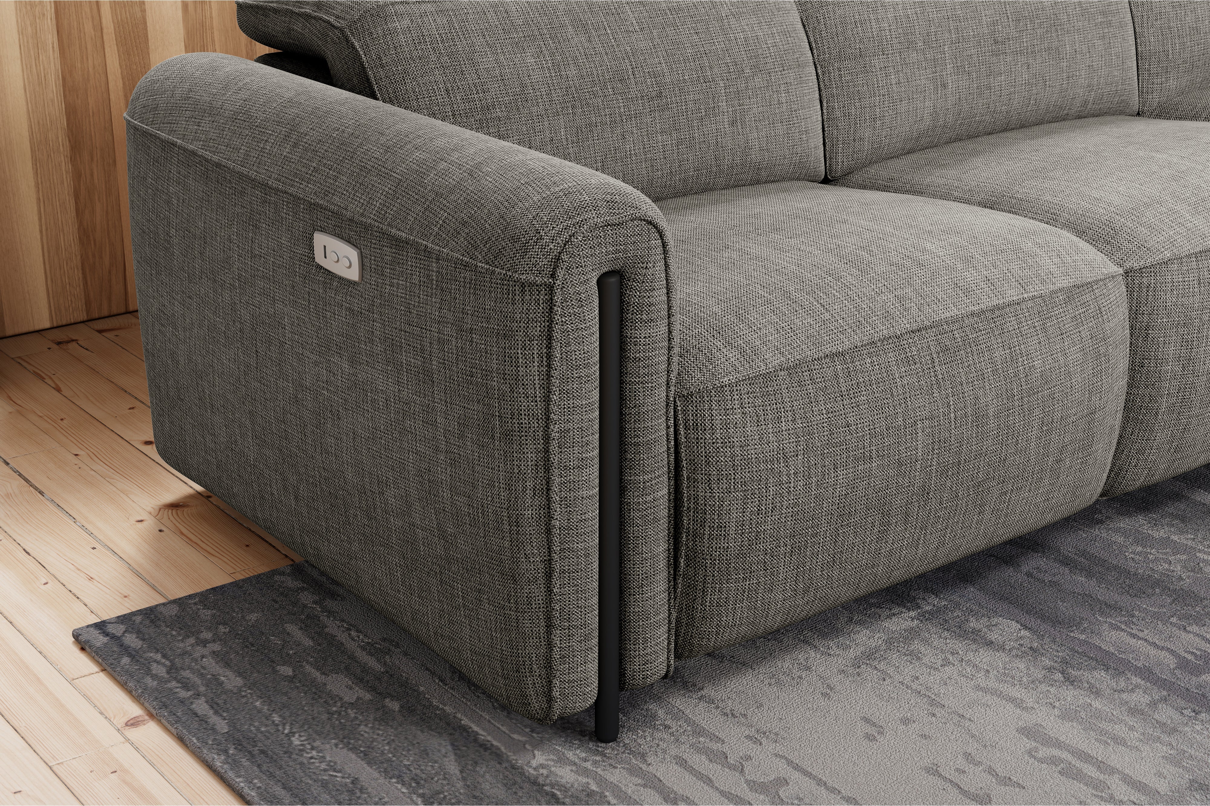 Octavia Fabric Reclining Corner Sectional Cloud Lounge - Image 41