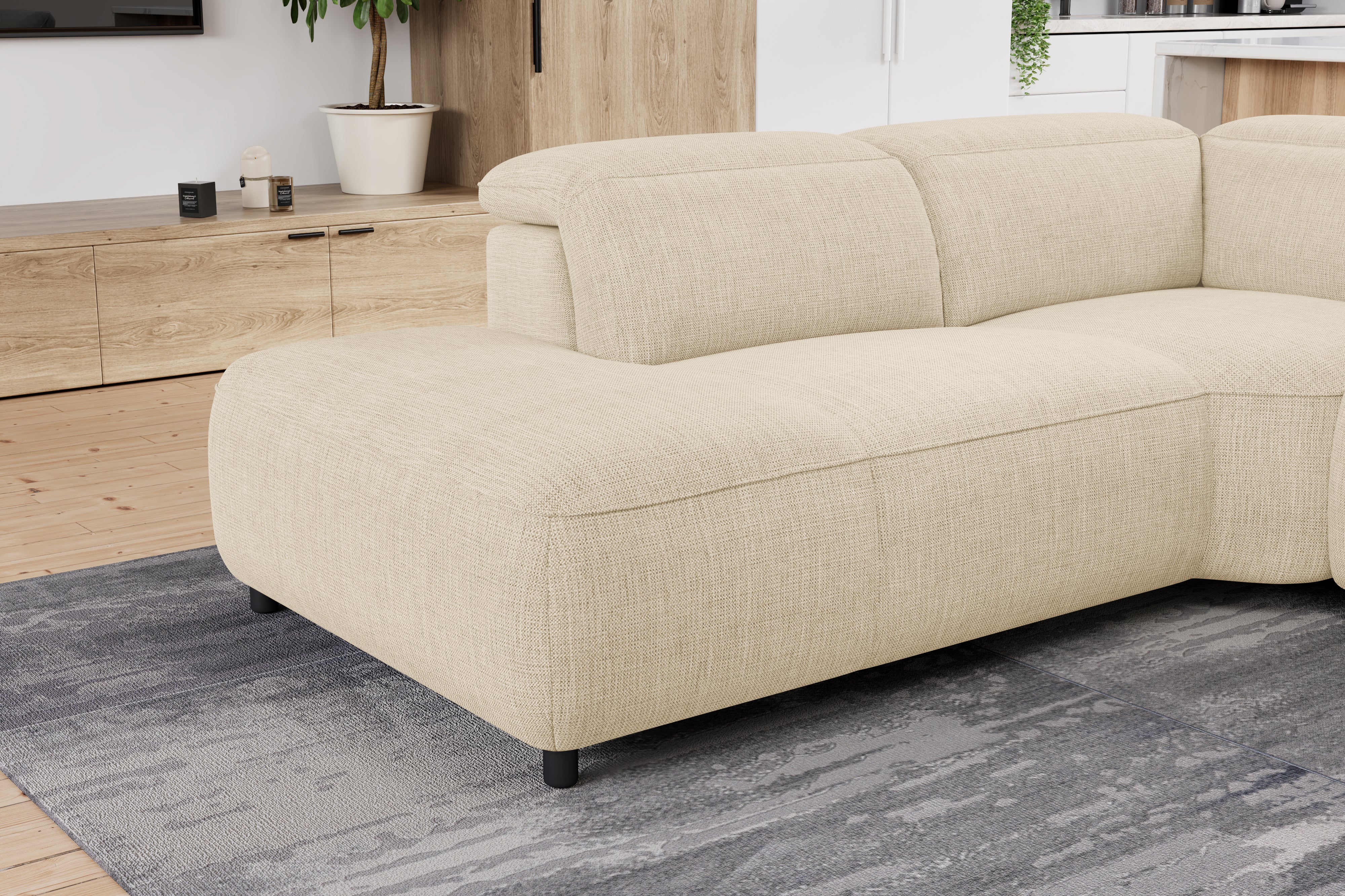 Octavia Fabric Reclining Corner Sectional Cloud Lounge - Image 50