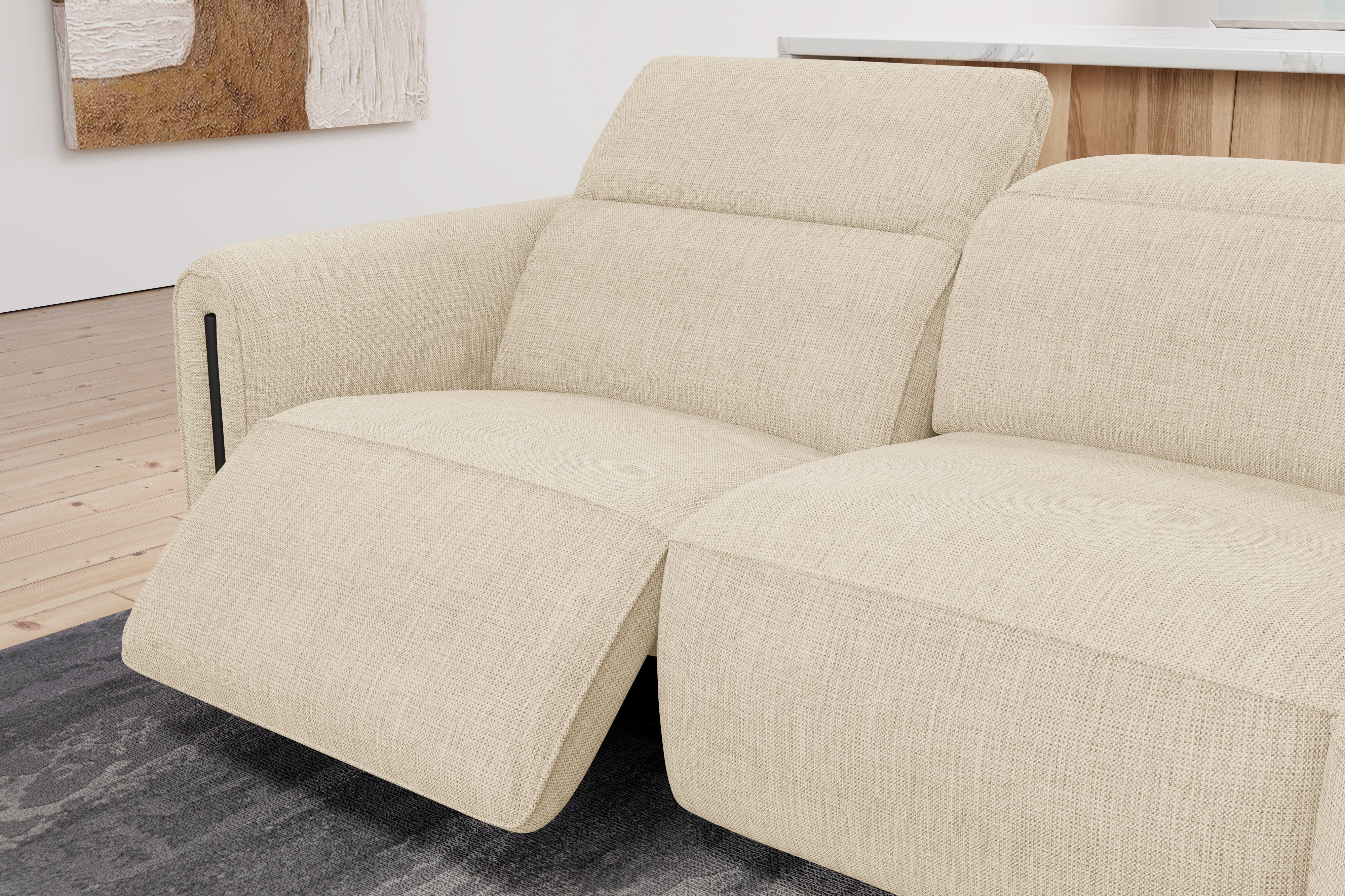 Octavia Fabric Reclining Corner Sectional Cloud Lounge - Image 61