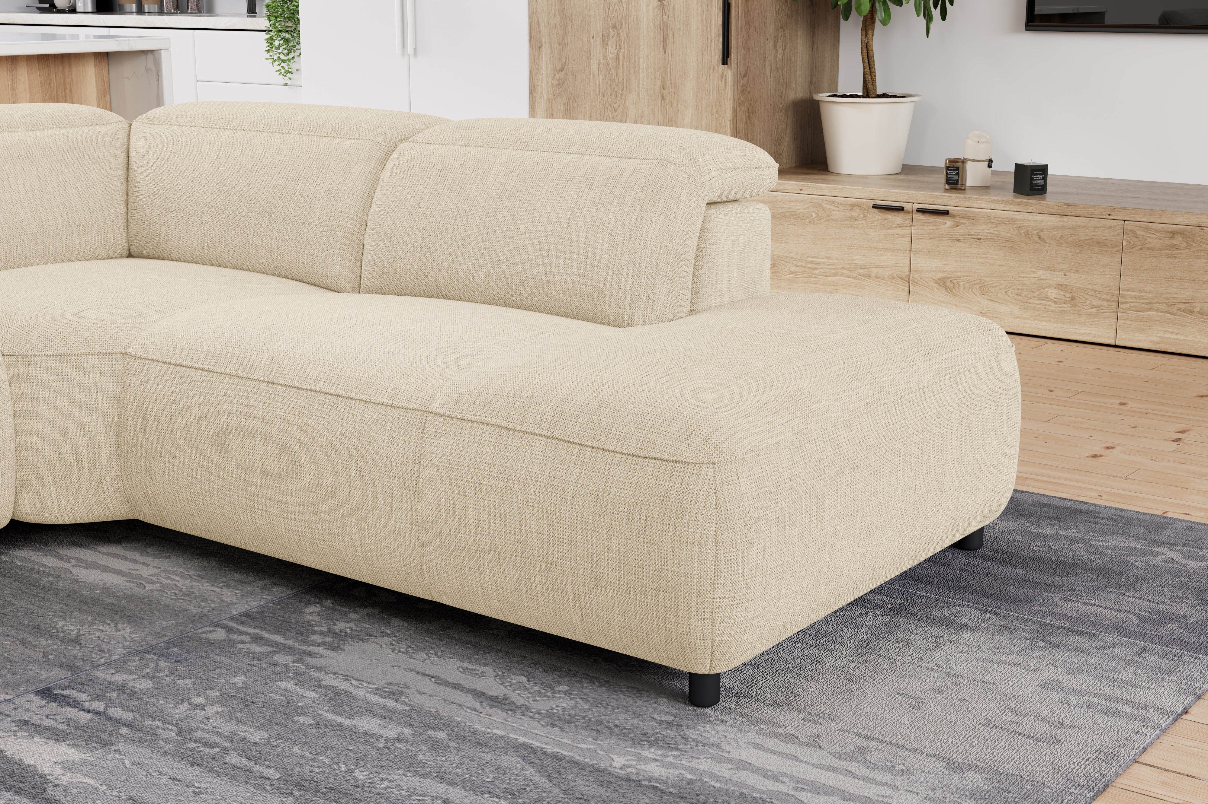 Octavia Fabric Reclining Corner Sectional Cloud Lounge - Image 62