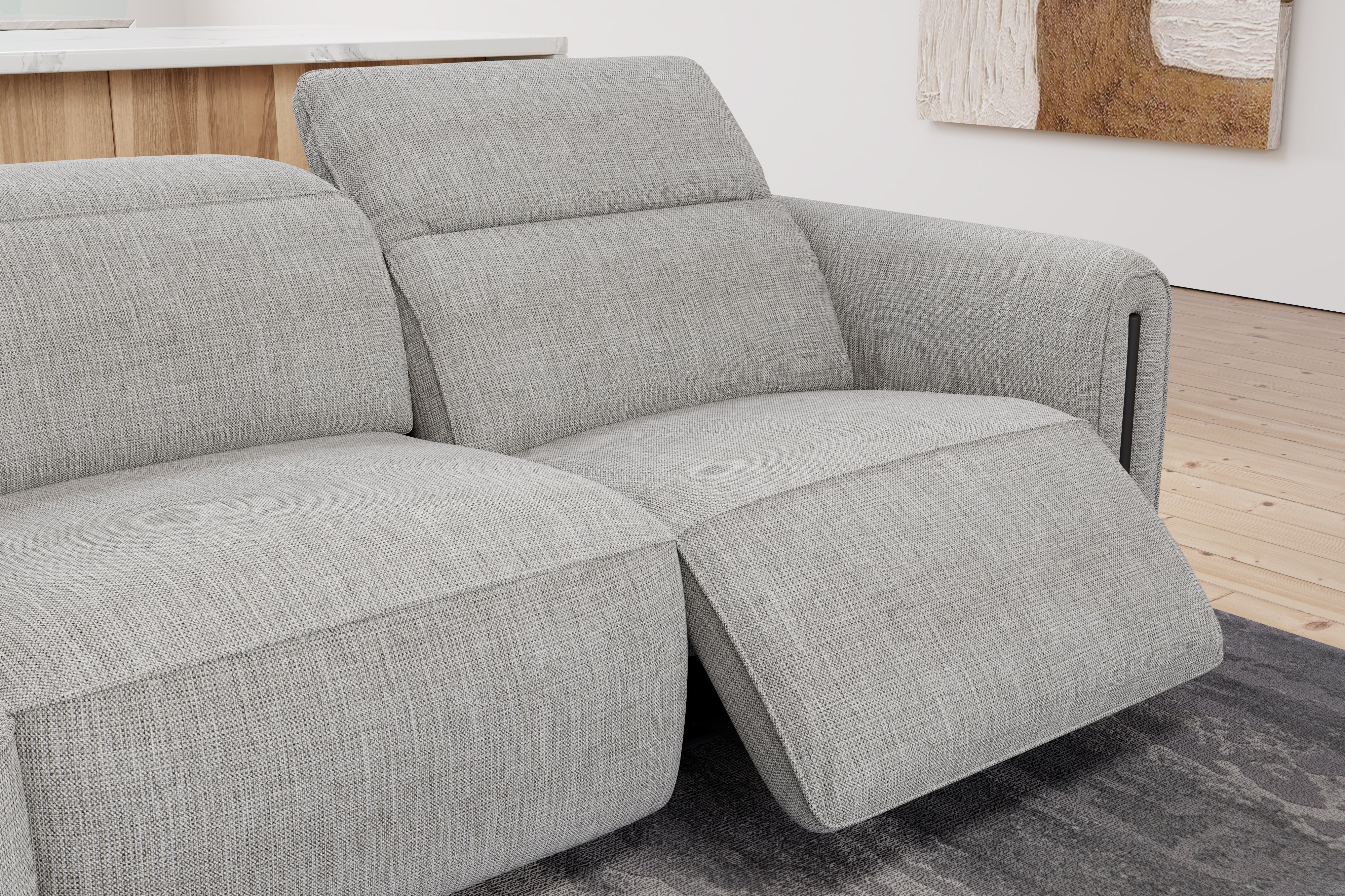 Octavia Fabric Reclining Corner Sectional Cloud Lounge - Image 7