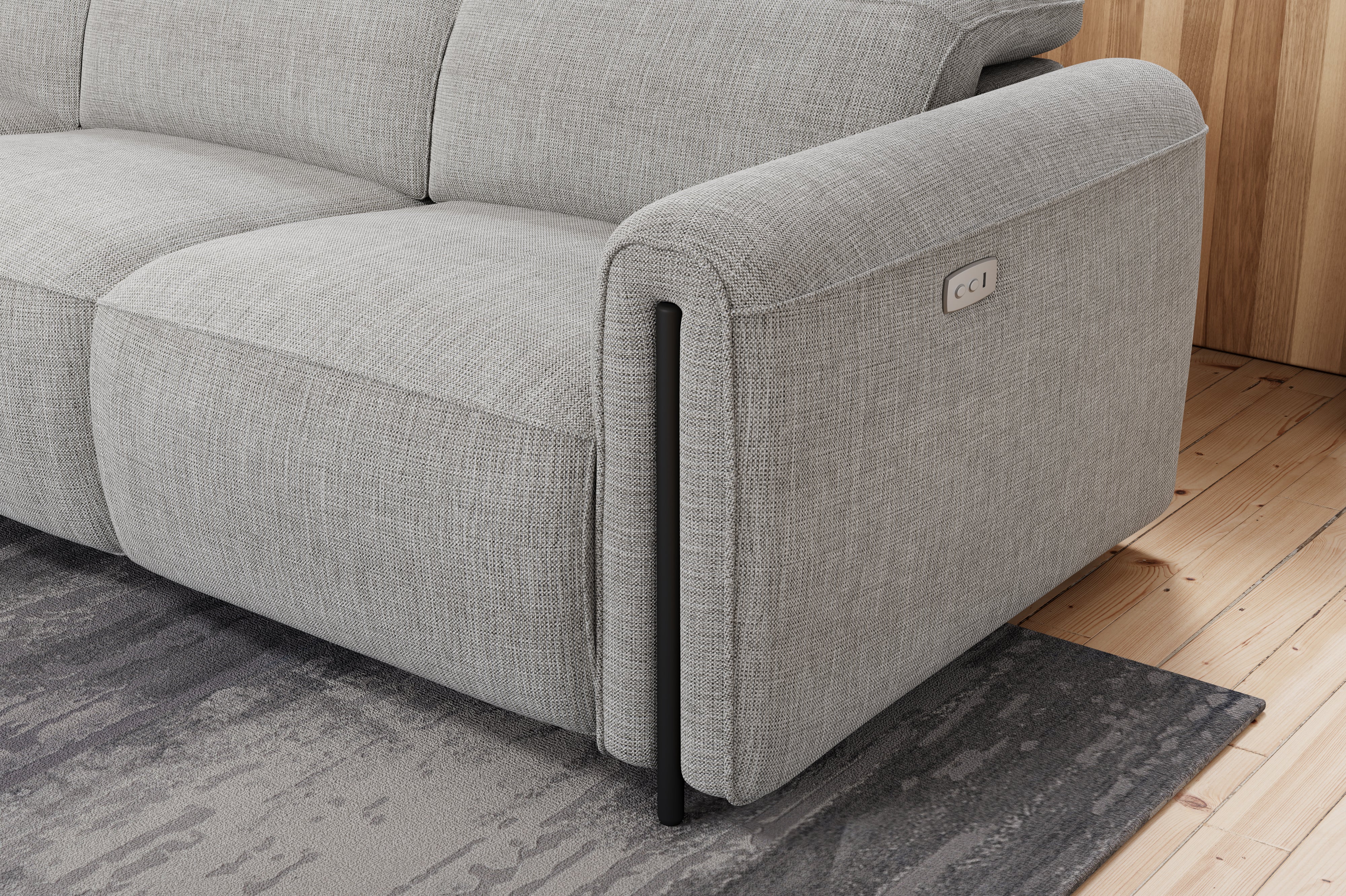Octavia Fabric Reclining Corner Sectional Cloud Lounge - Image 8