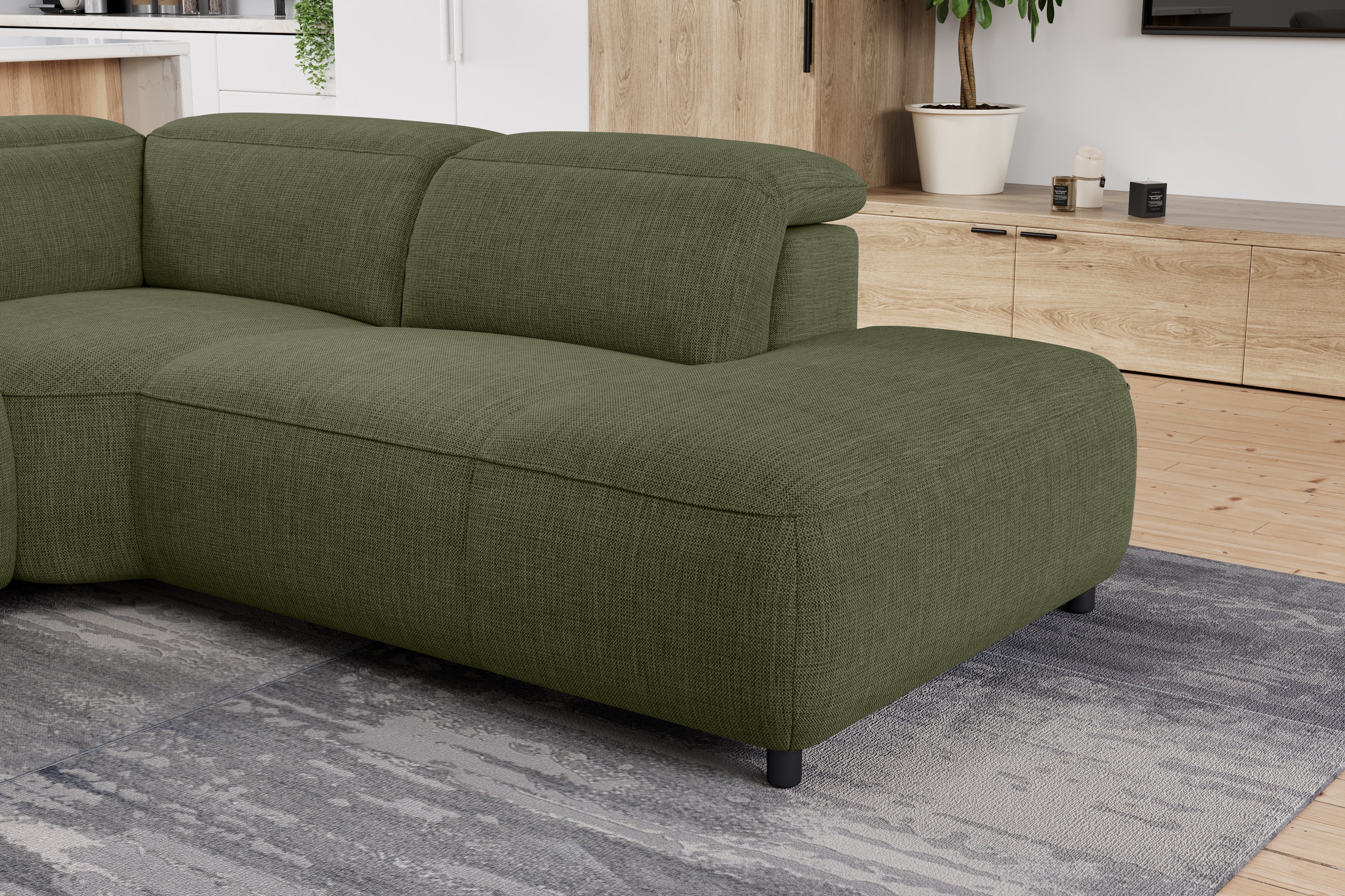 Octavia Fabric Reclining Corner Sectional Cloud Lounge - Image 84