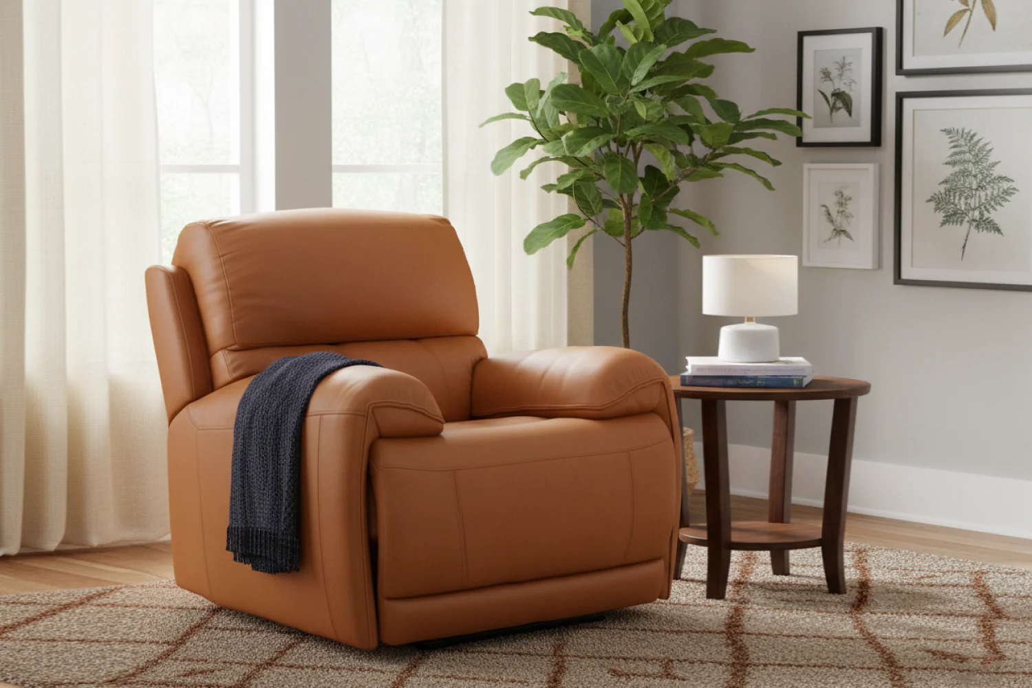 Oliver Leather Recliner Chair - Image 2