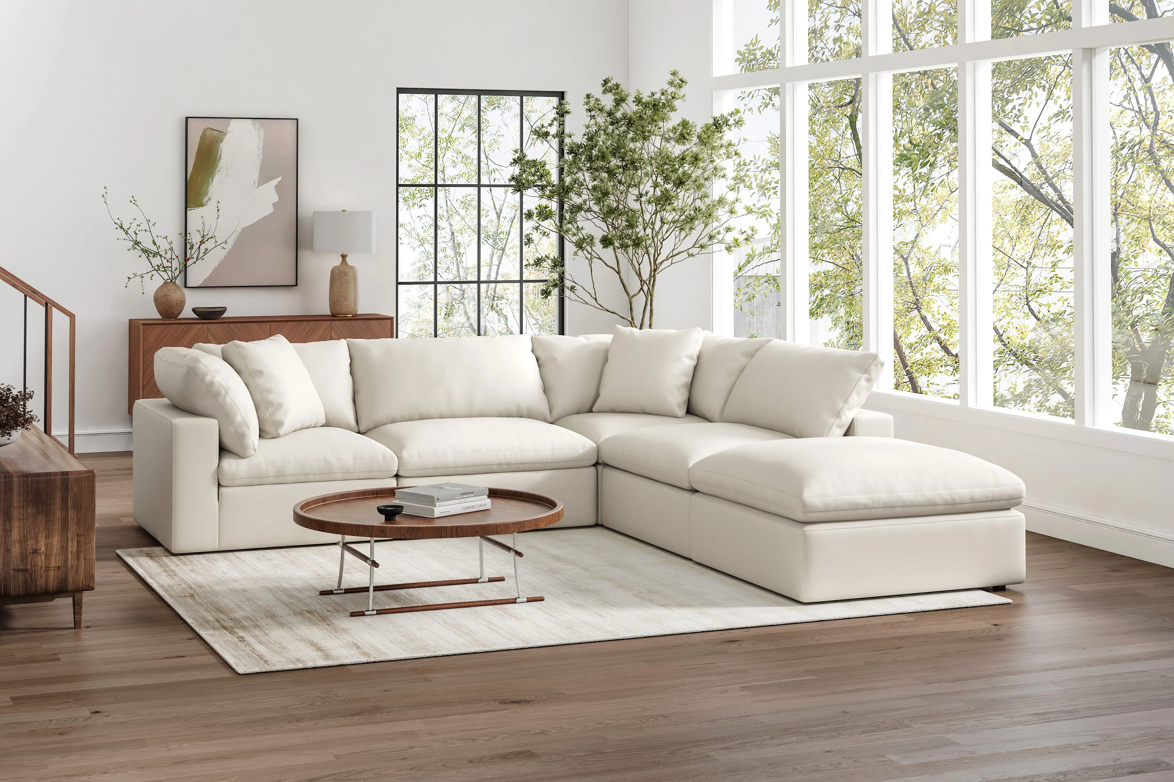 Ophelia Fabric Modular Sectional Lounge - Image 12