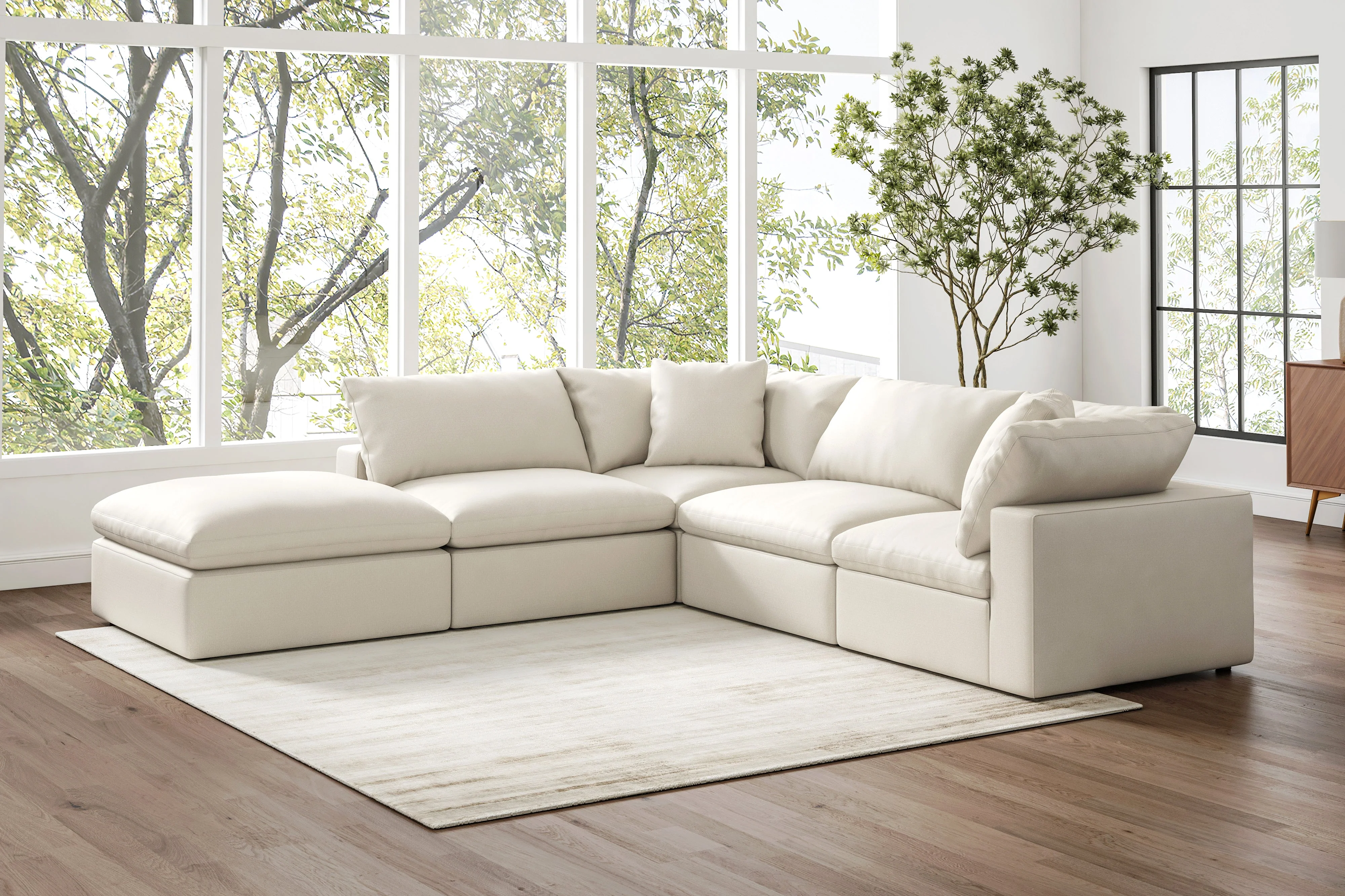 Ophelia Fabric Modular Sectional Lounge - Image 2