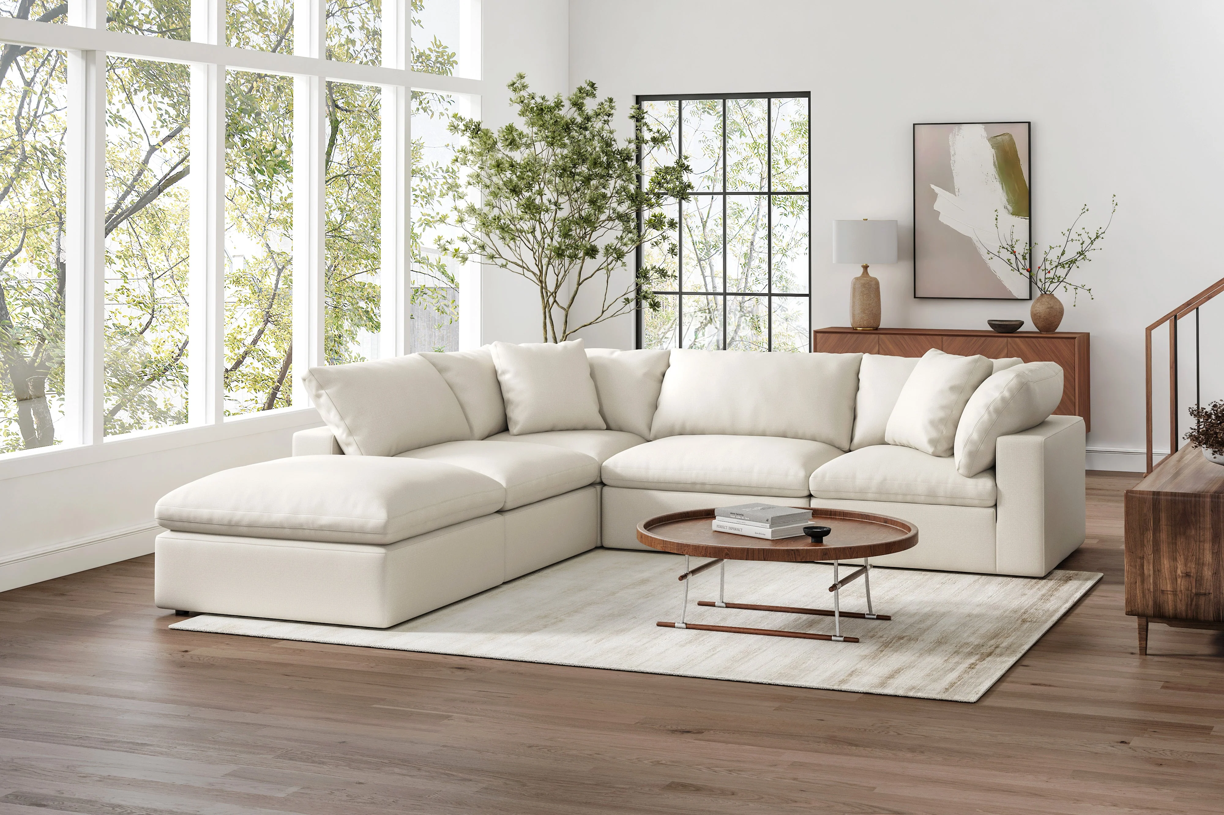 Ophelia Fabric Modular Sectional Lounge - Image 5