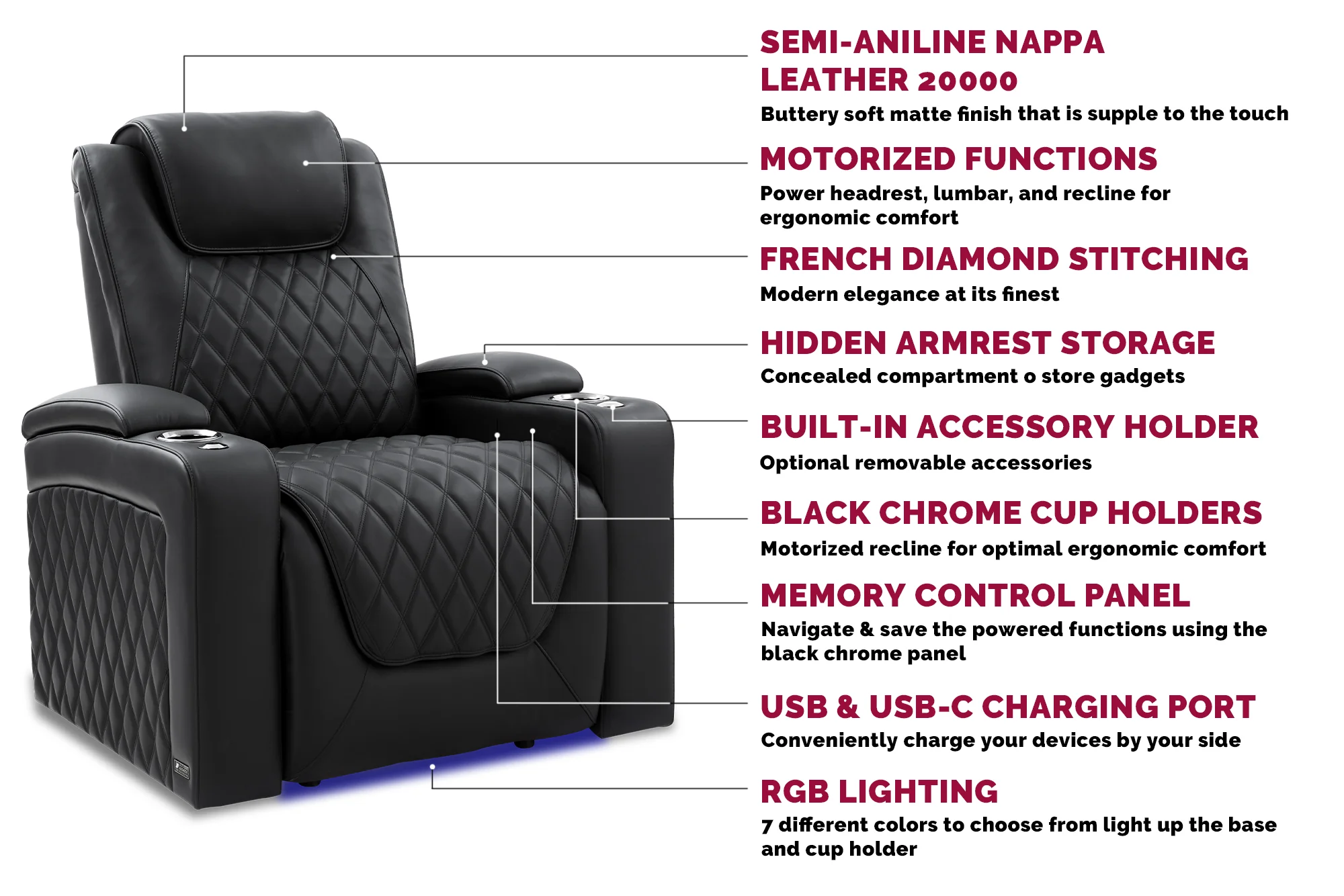 Oslo Luxury Home Theater Lounge - Image 13