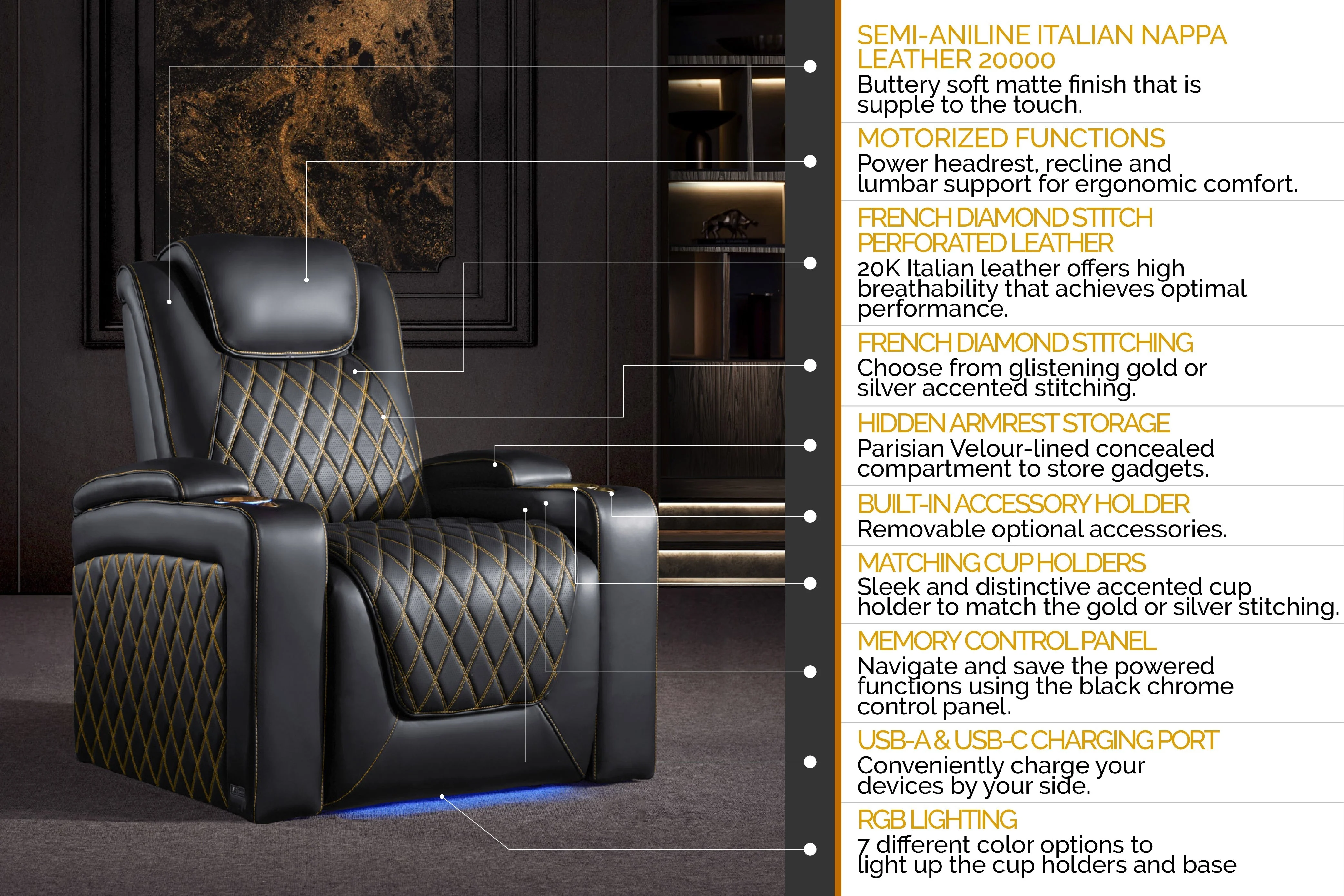 Oslo Ultimate Home Theater Lounge - Image 11