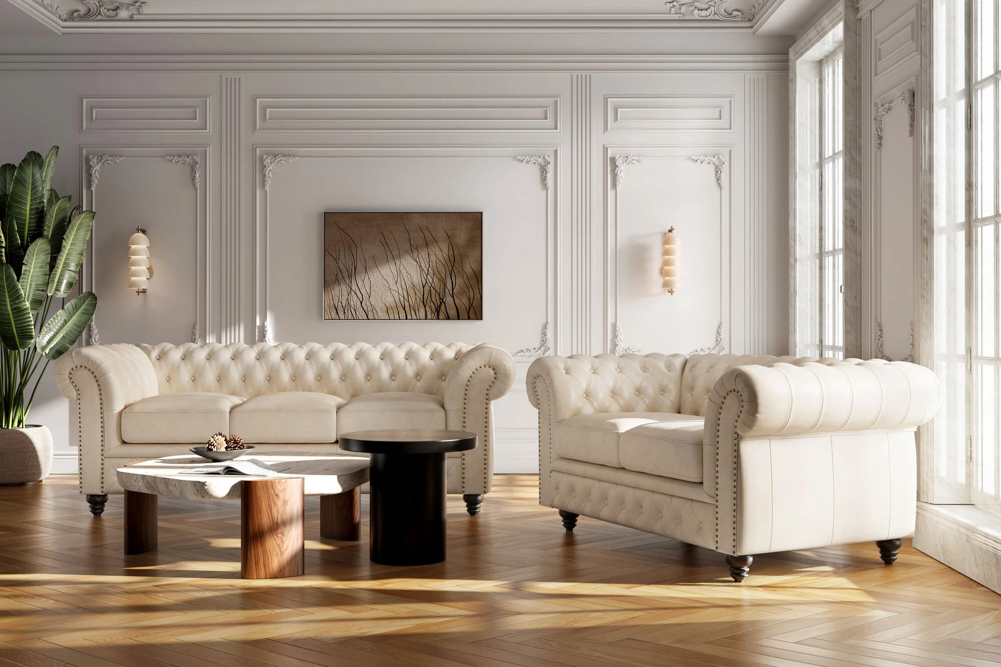 Parma Leather Chesterfield Lounge - Image 20