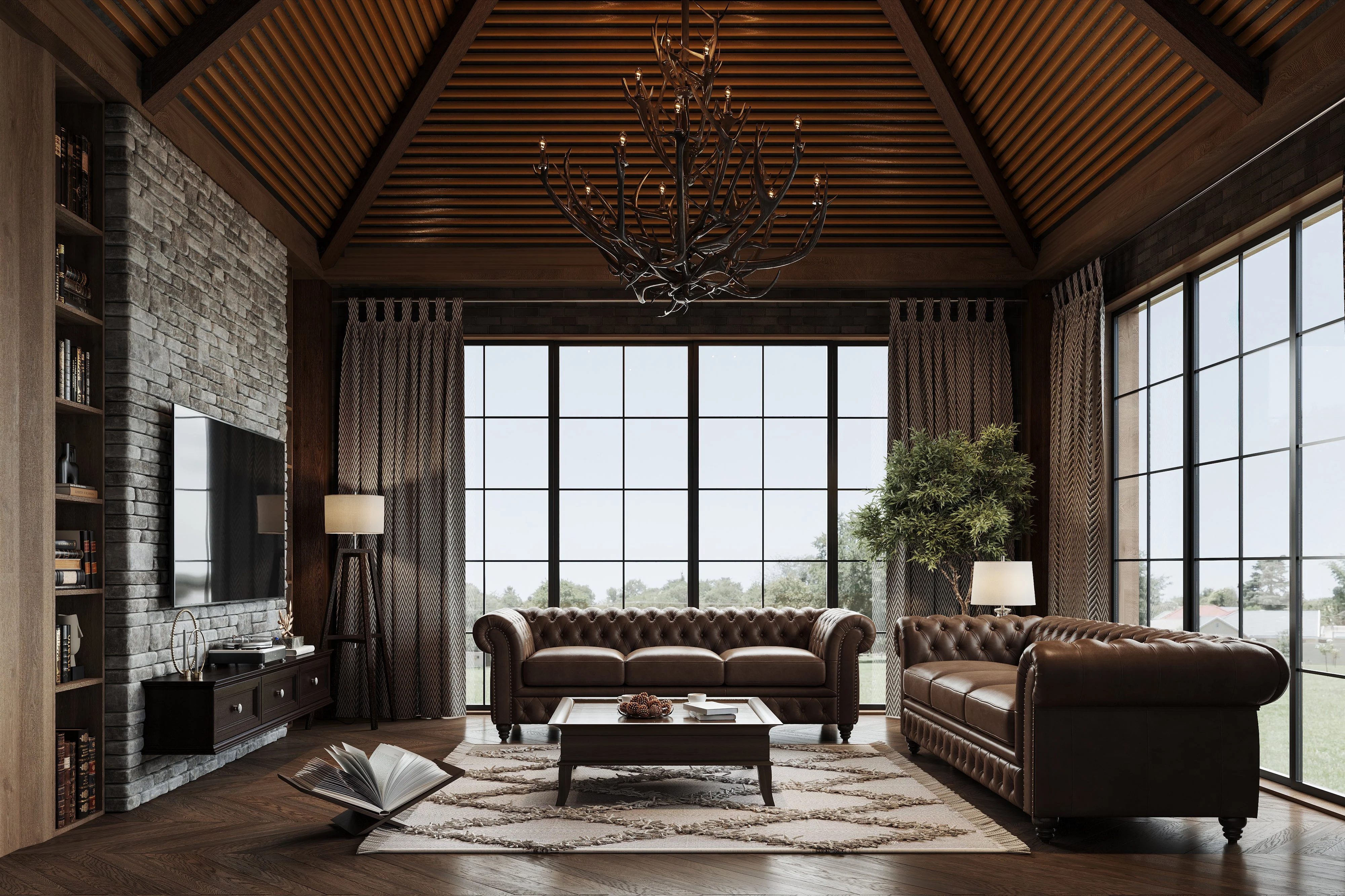 Parma Leather Chesterfield Lounge - Image 29