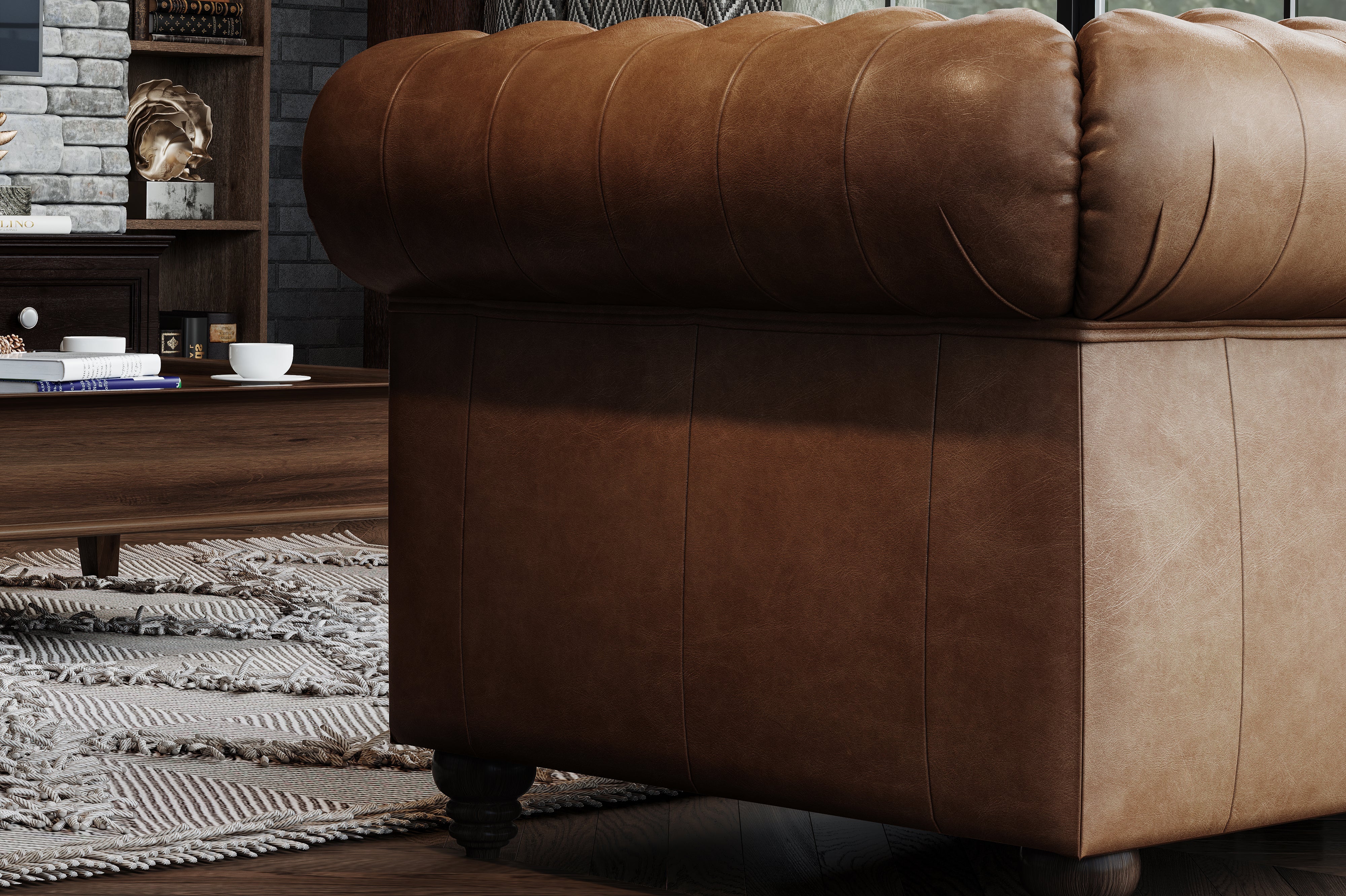Parma Leather Chesterfield Lounge - Image 47