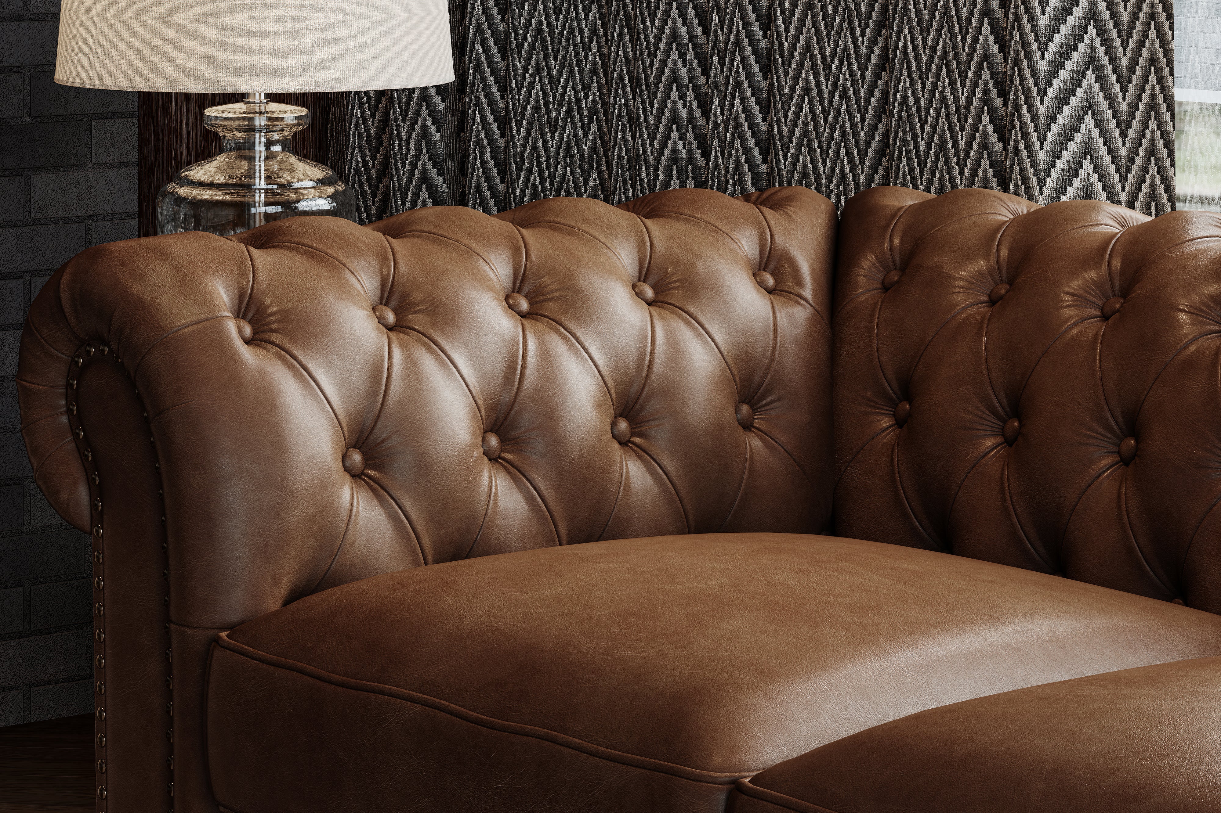Parma Leather Chesterfield Lounge - Image 55
