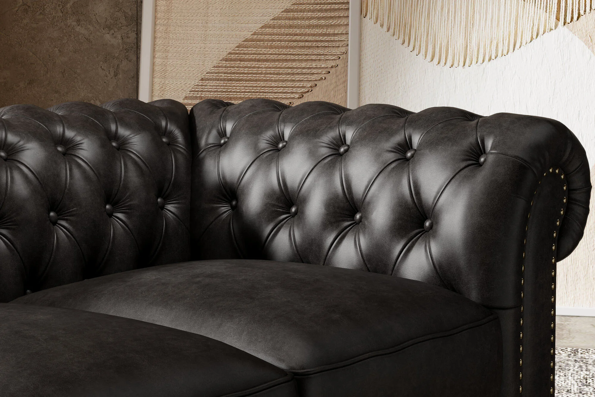 Parma Leather Chesterfield Lounge - Image 82