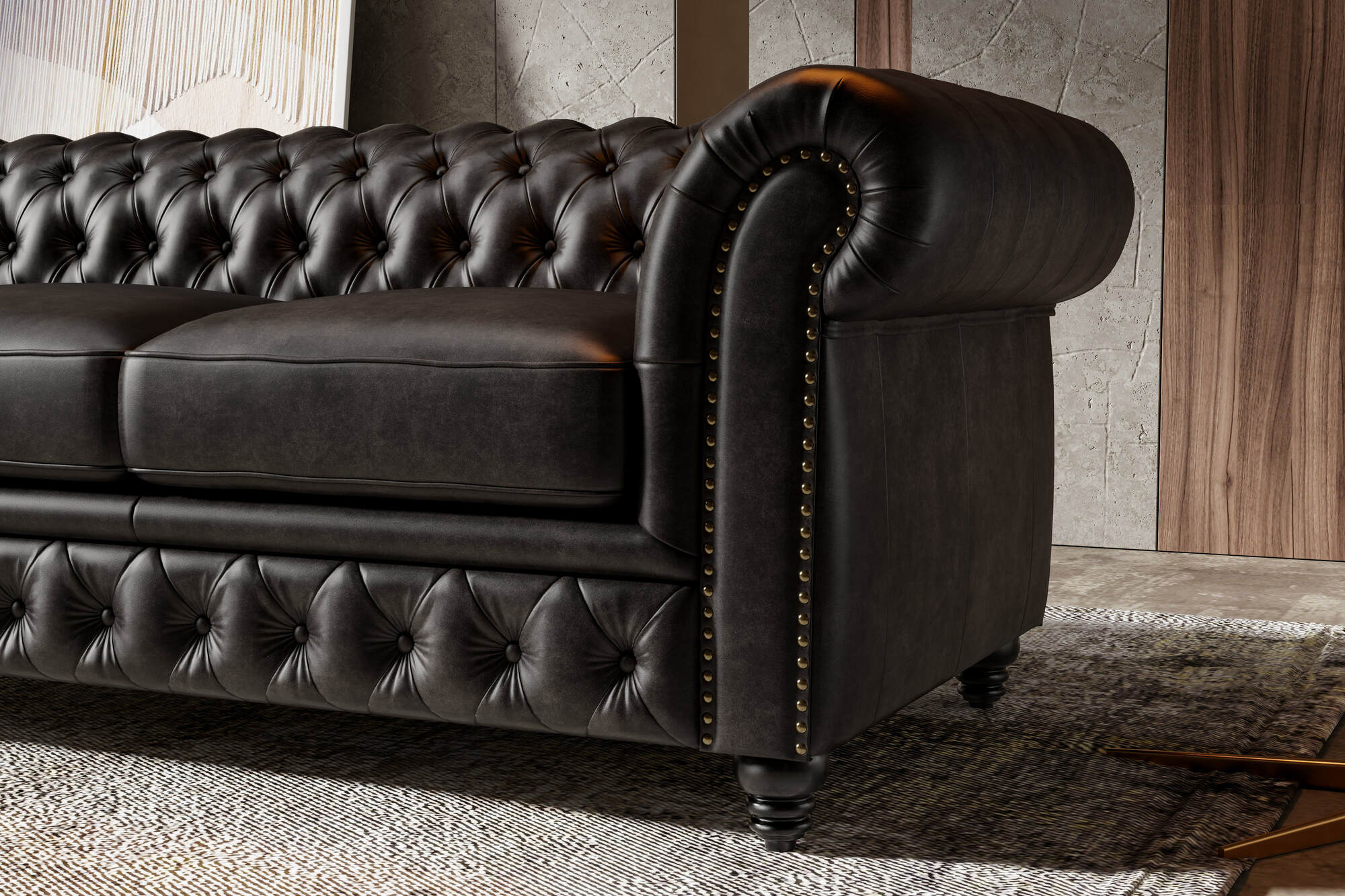 Parma Leather Chesterfield Lounge - Image 83