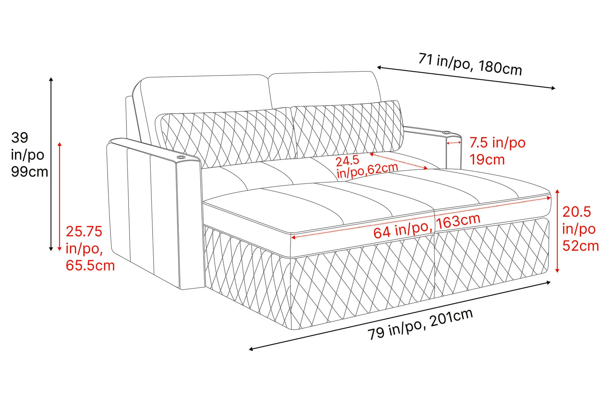 Pisa Leather Lounge Sectional - Image 24