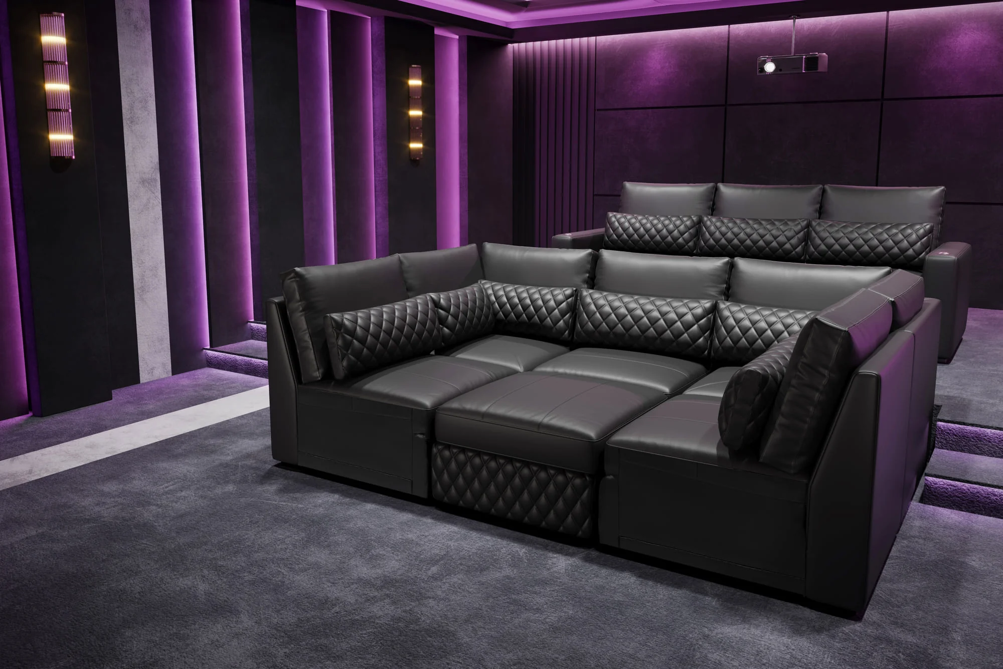 Pisa Leather Lounge Sectional - Image 9
