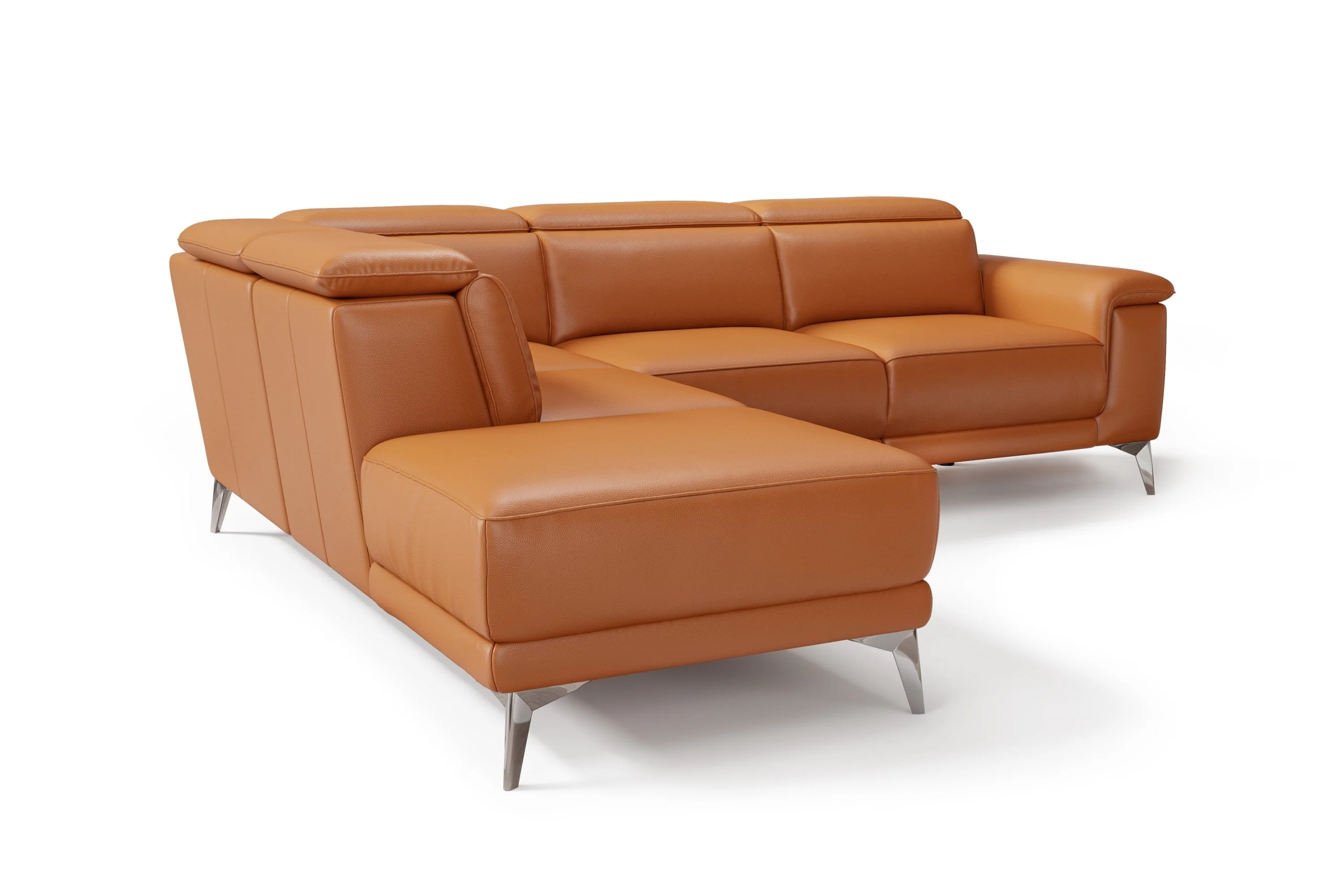 Pista Leather Reclining Sectional Lounge - Image 10