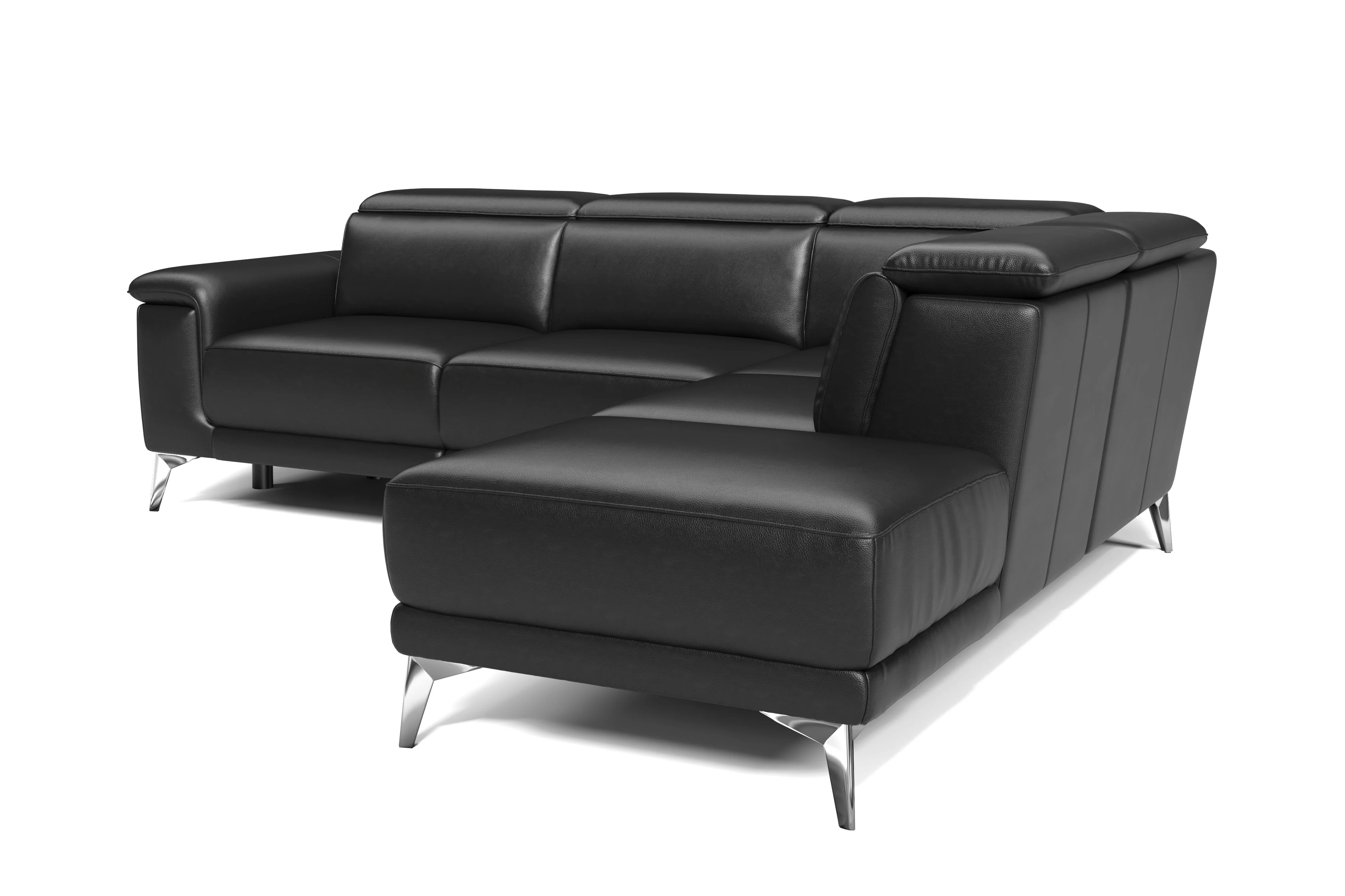Pista Leather Reclining Sectional Lounge - Image 105