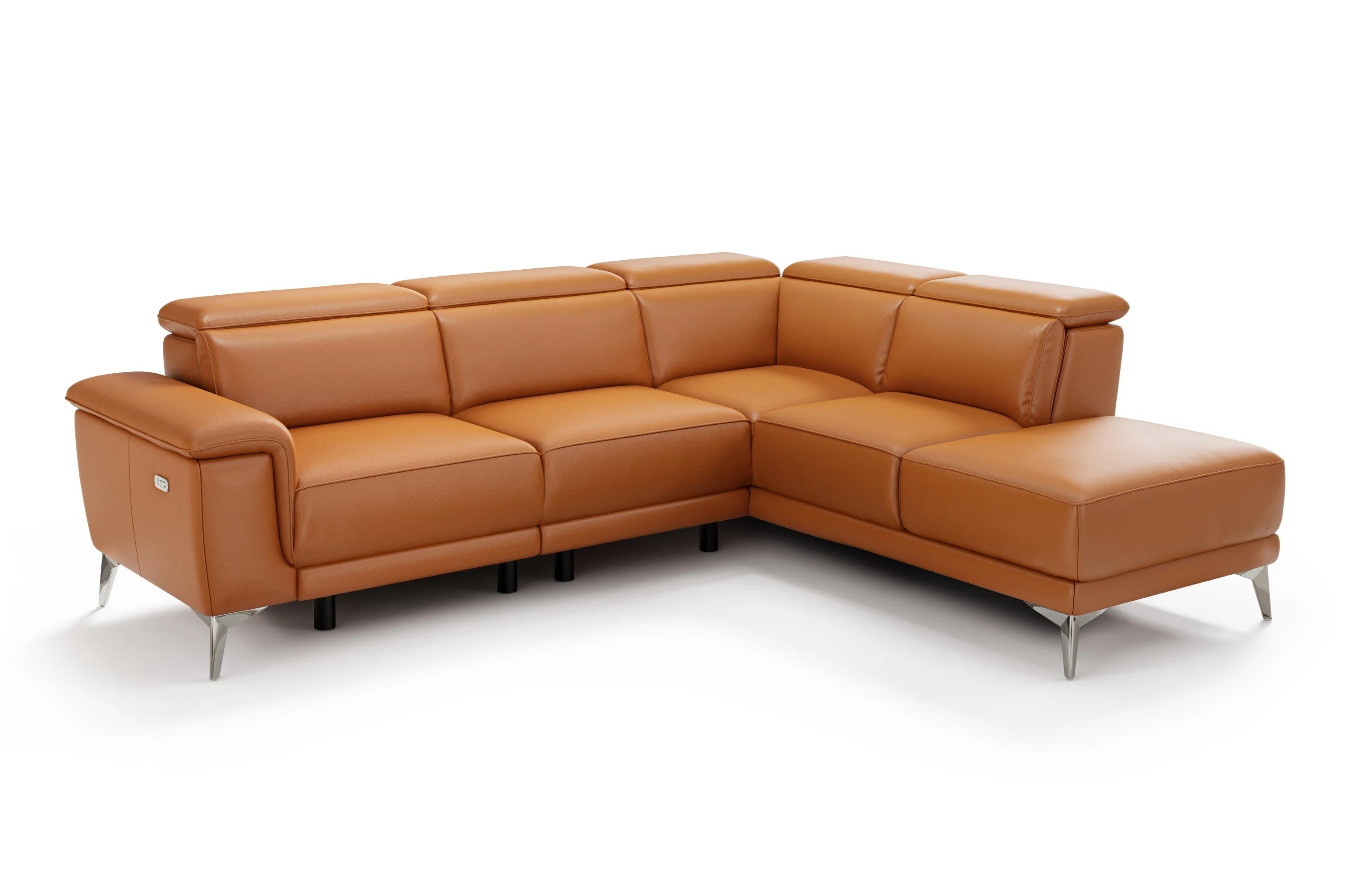 Pista Leather Reclining Sectional Lounge - Image 12