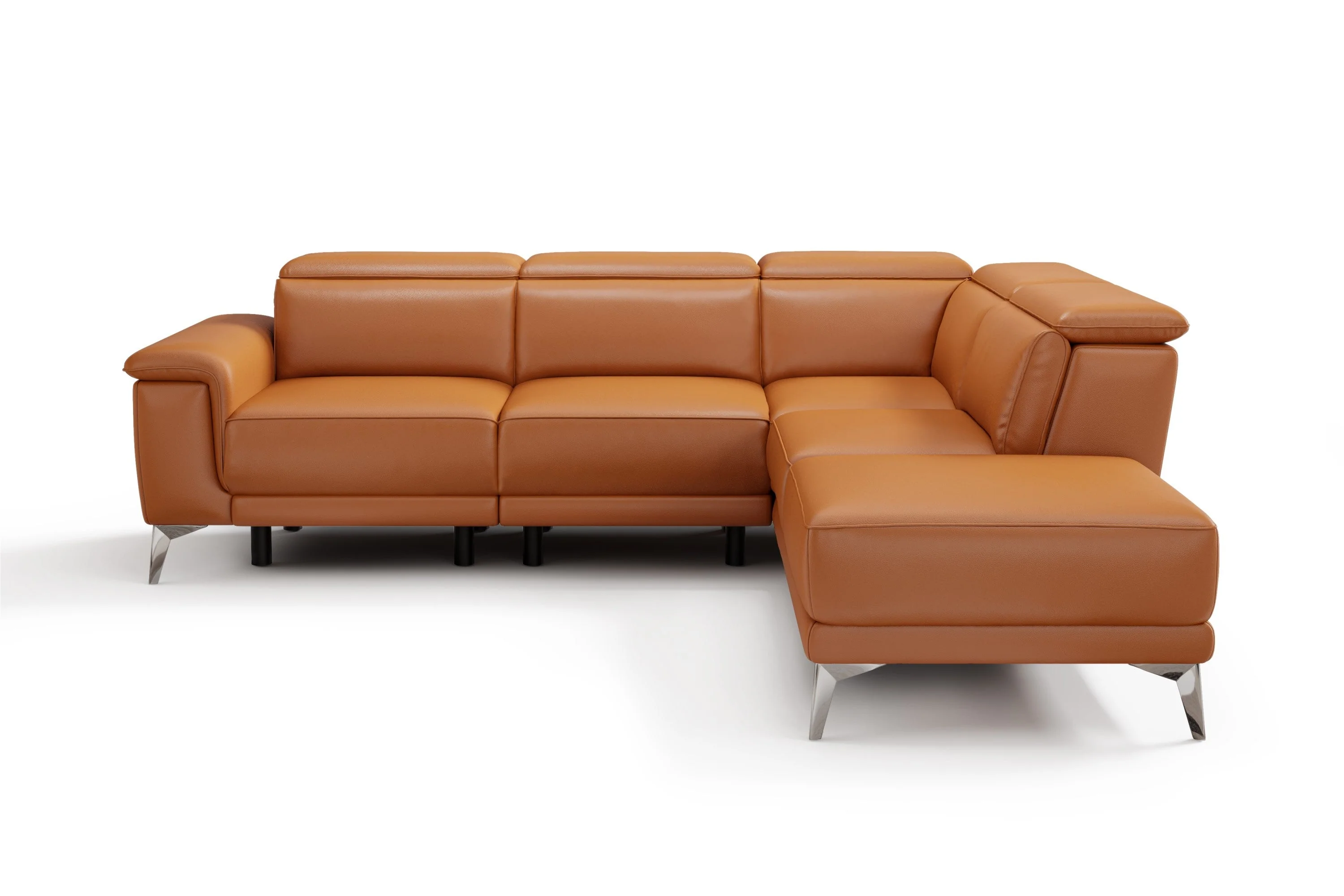 Pista Leather Reclining Sectional Lounge - Image 20