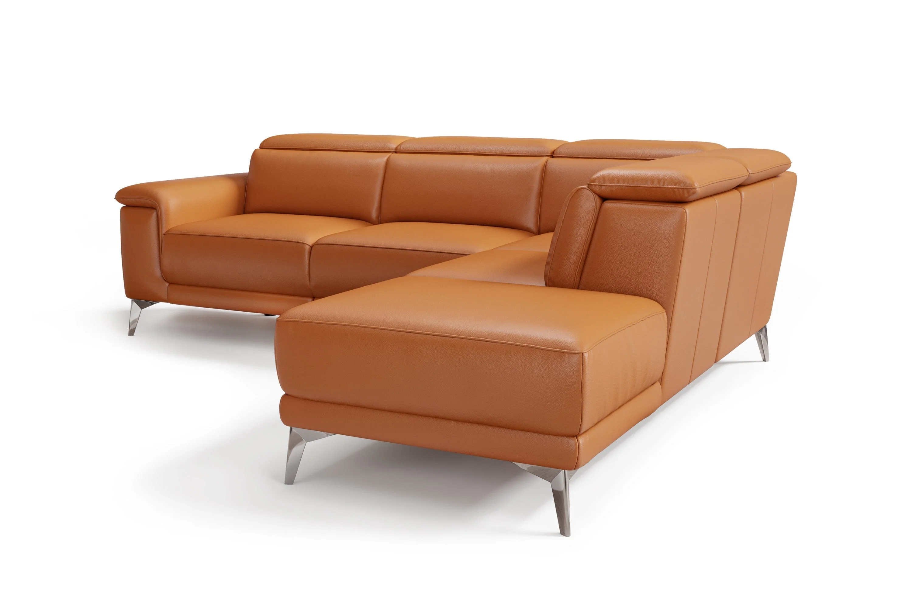 Pista Leather Reclining Sectional Lounge - Image 21