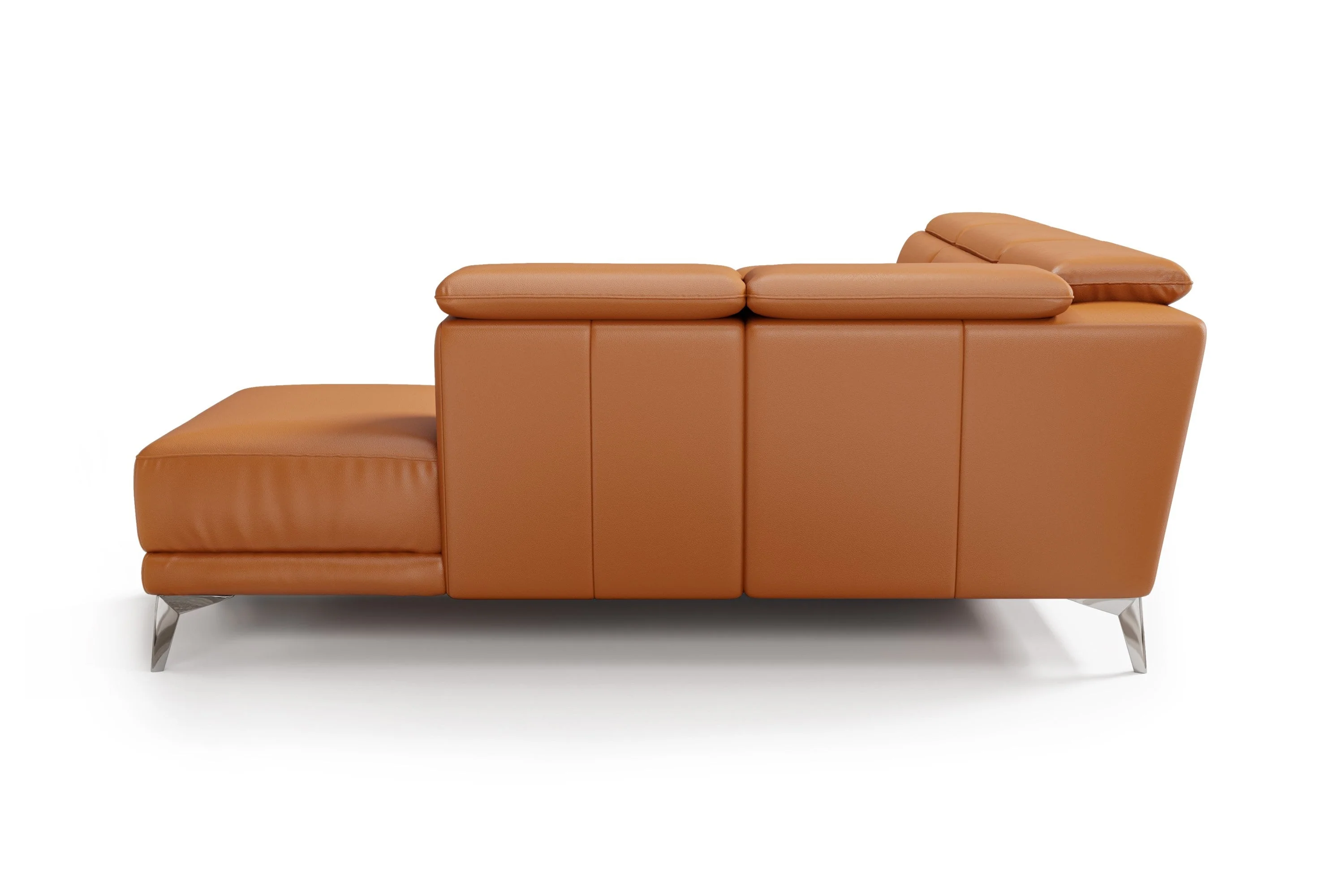 Pista Leather Reclining Sectional Lounge - Image 22