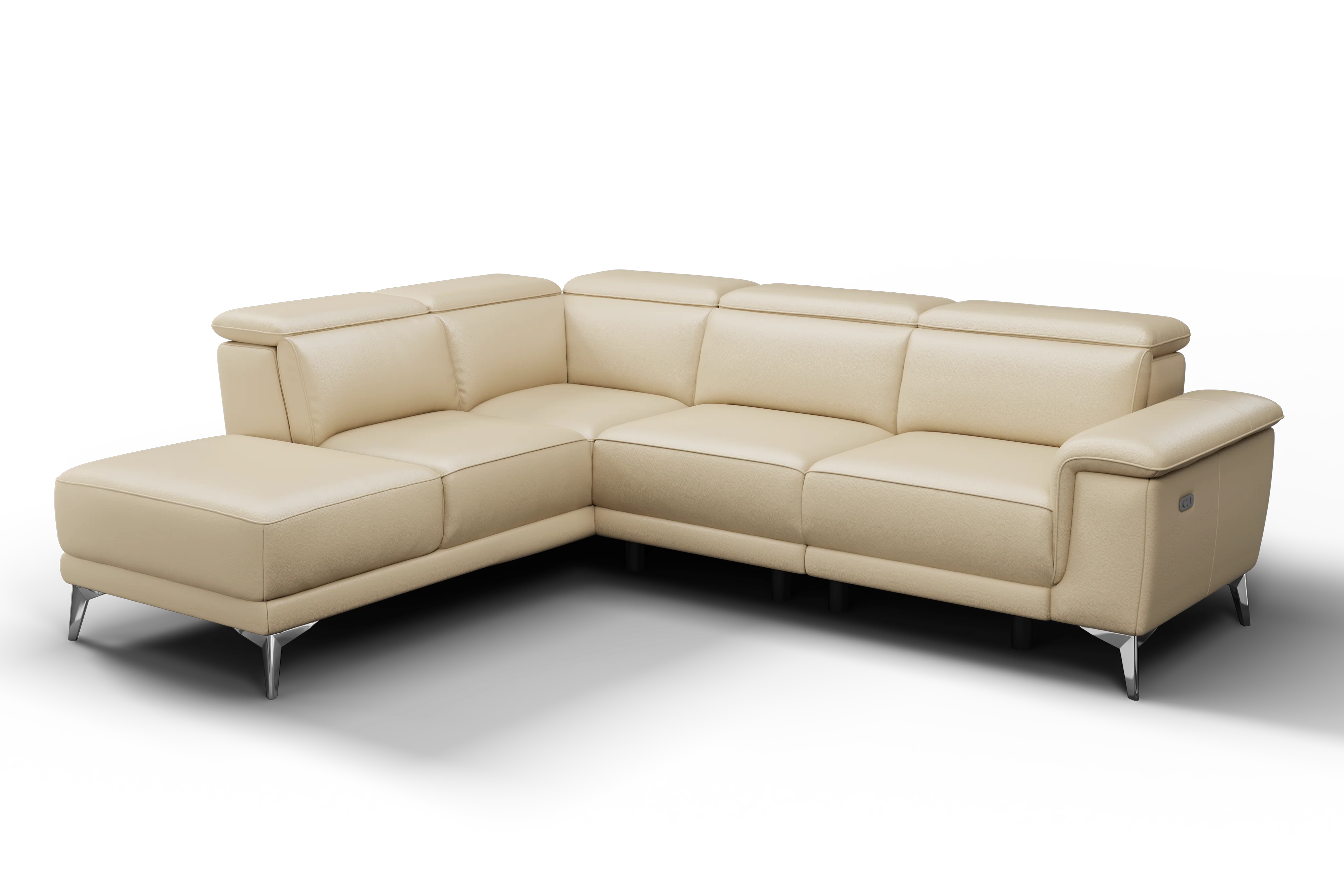 Pista Leather Reclining Sectional Lounge - Image 23