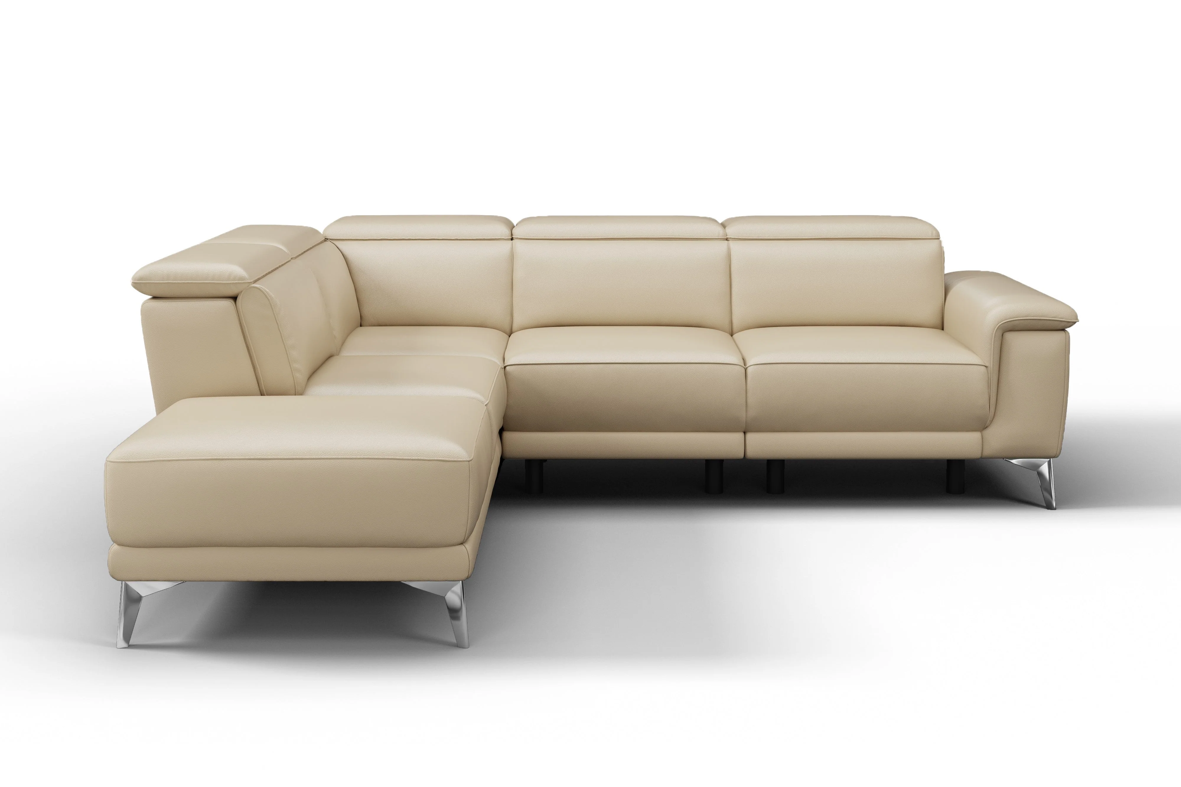 Pista Leather Reclining Sectional Lounge - Image 28