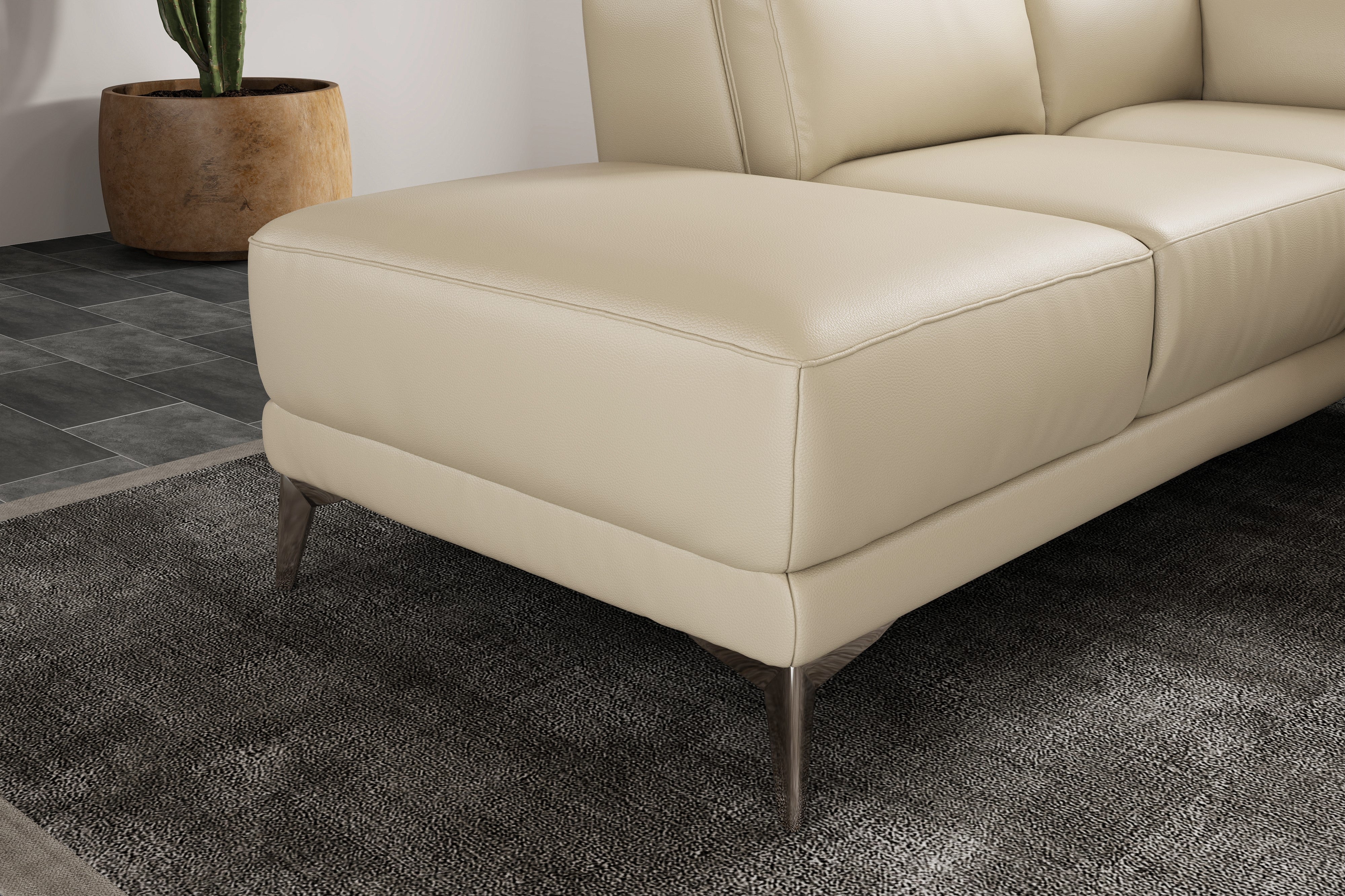 Pista Leather Reclining Sectional Lounge - Image 32