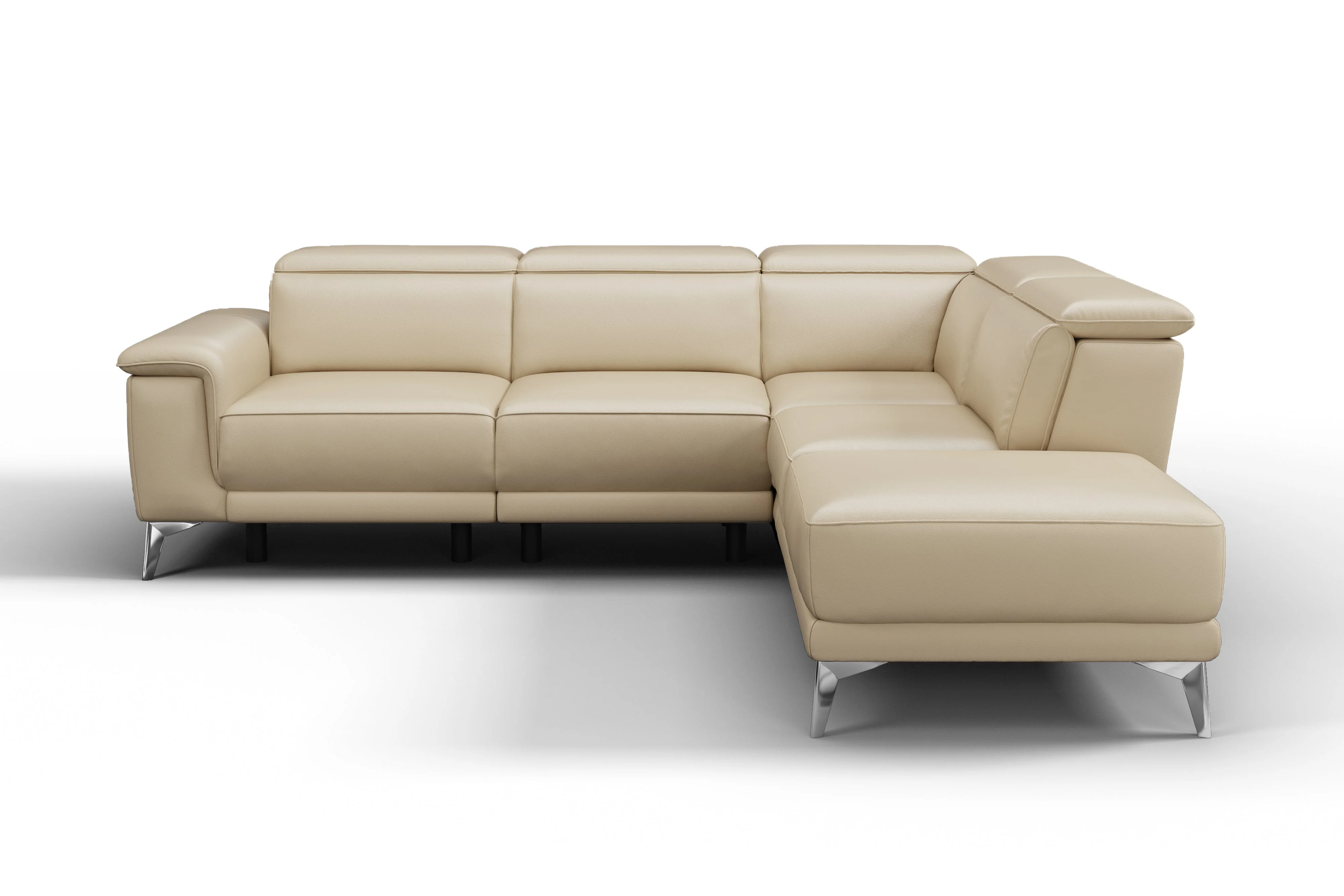 Pista Leather Reclining Sectional Lounge - Image 40