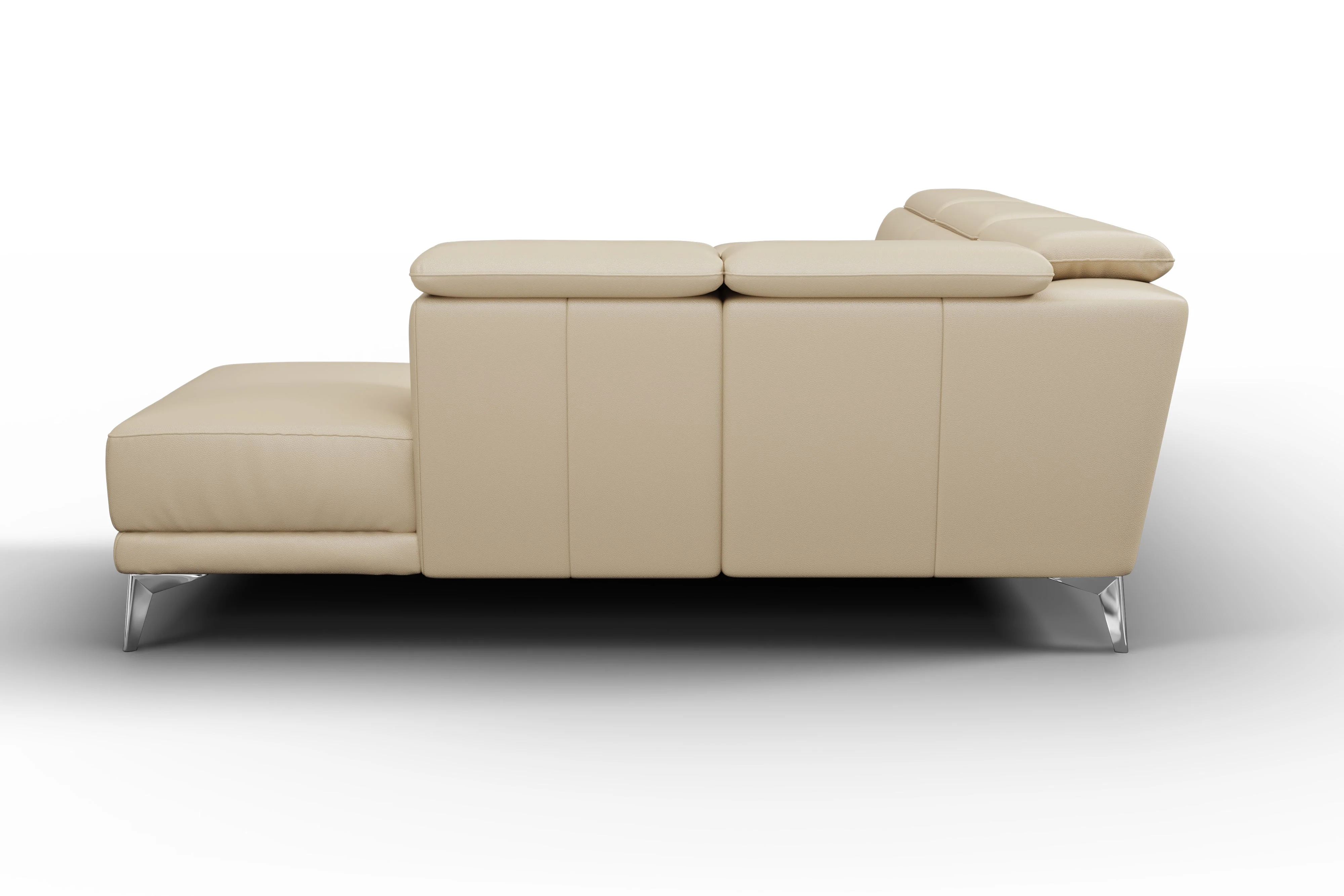 Pista Leather Reclining Sectional Lounge - Image 42