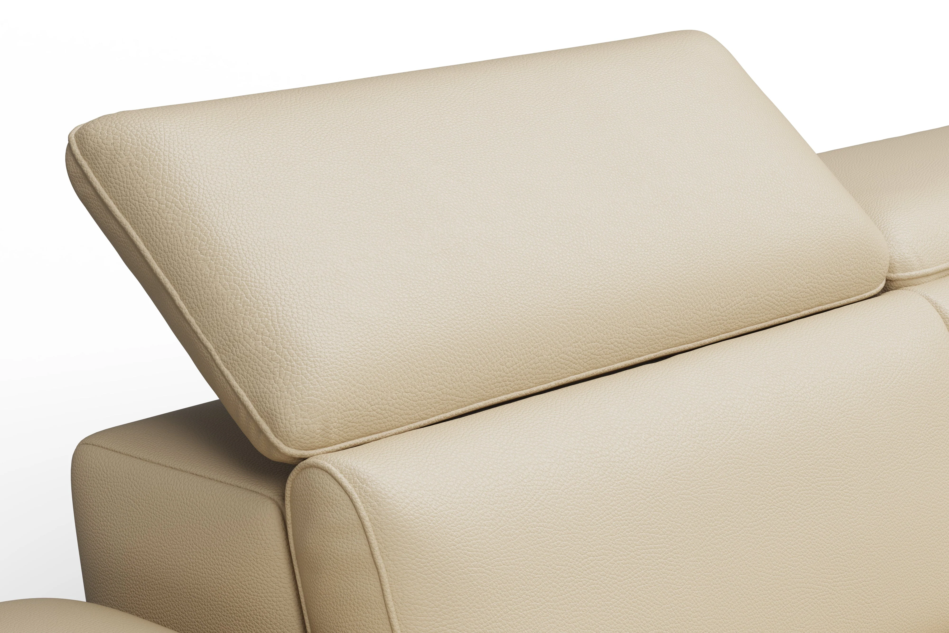 Pista Leather Reclining Sectional Lounge - Image 45