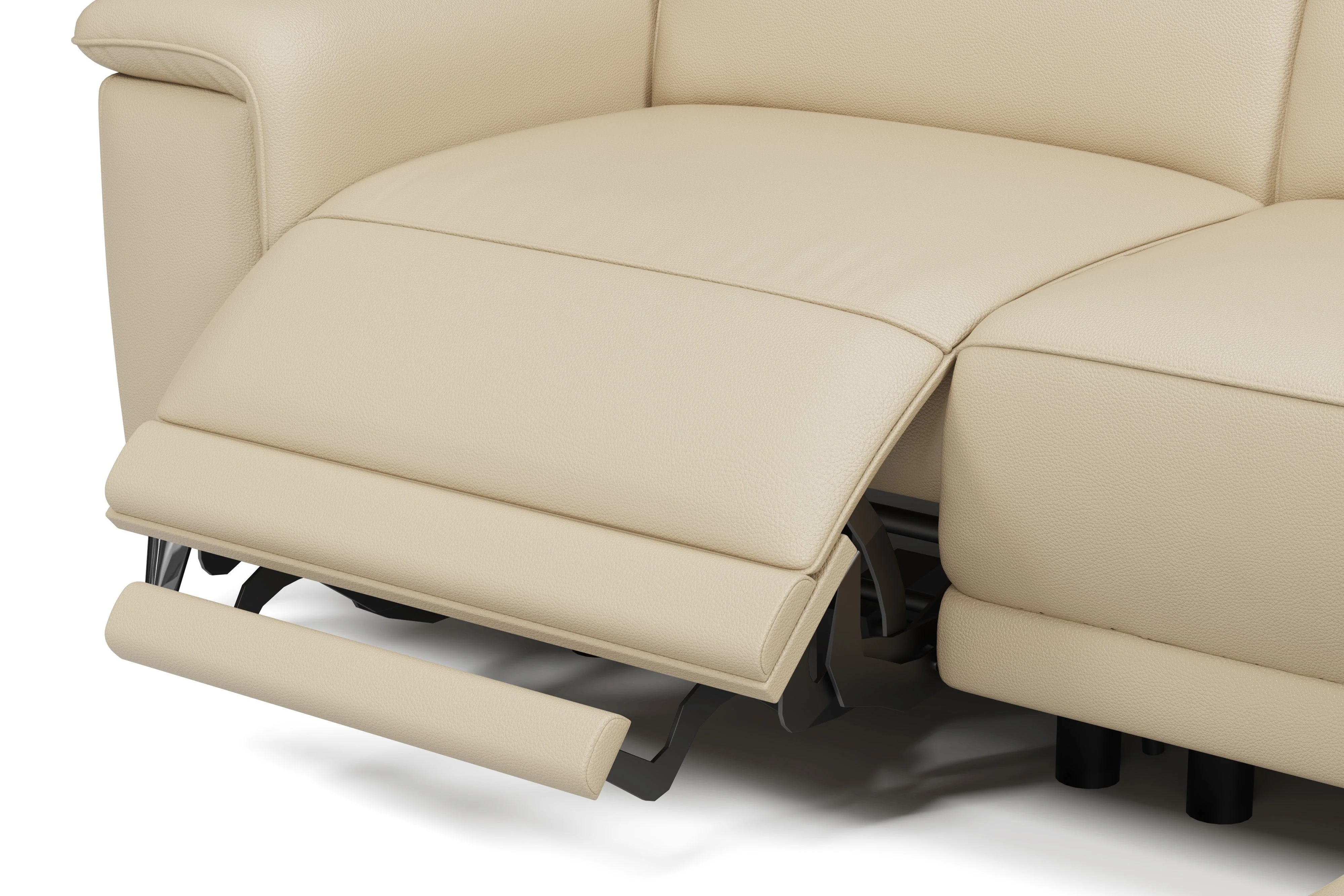 Pista Leather Reclining Sectional Lounge - Image 46