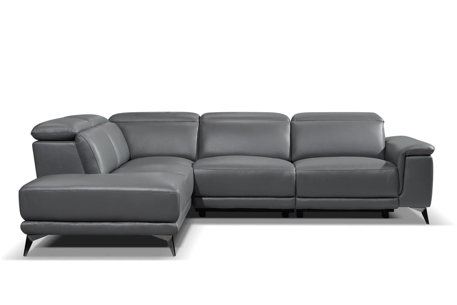 Pista Leather Reclining Sectional Lounge - Image 56
