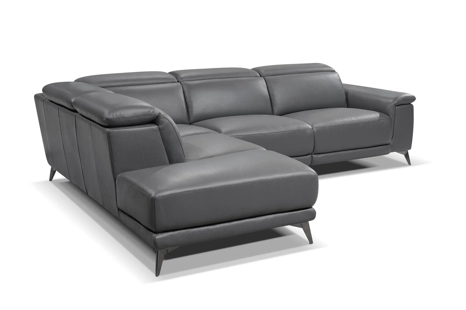 Pista Leather Reclining Sectional Lounge - Image 57