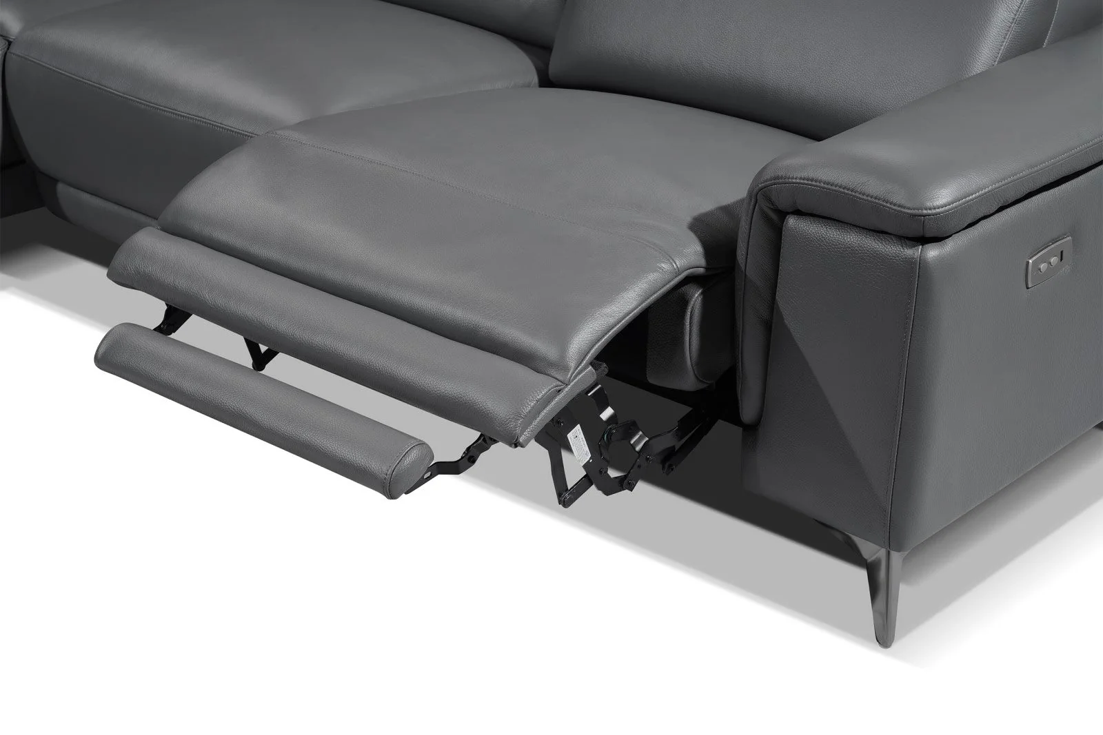 Pista Leather Reclining Sectional Lounge - Image 58