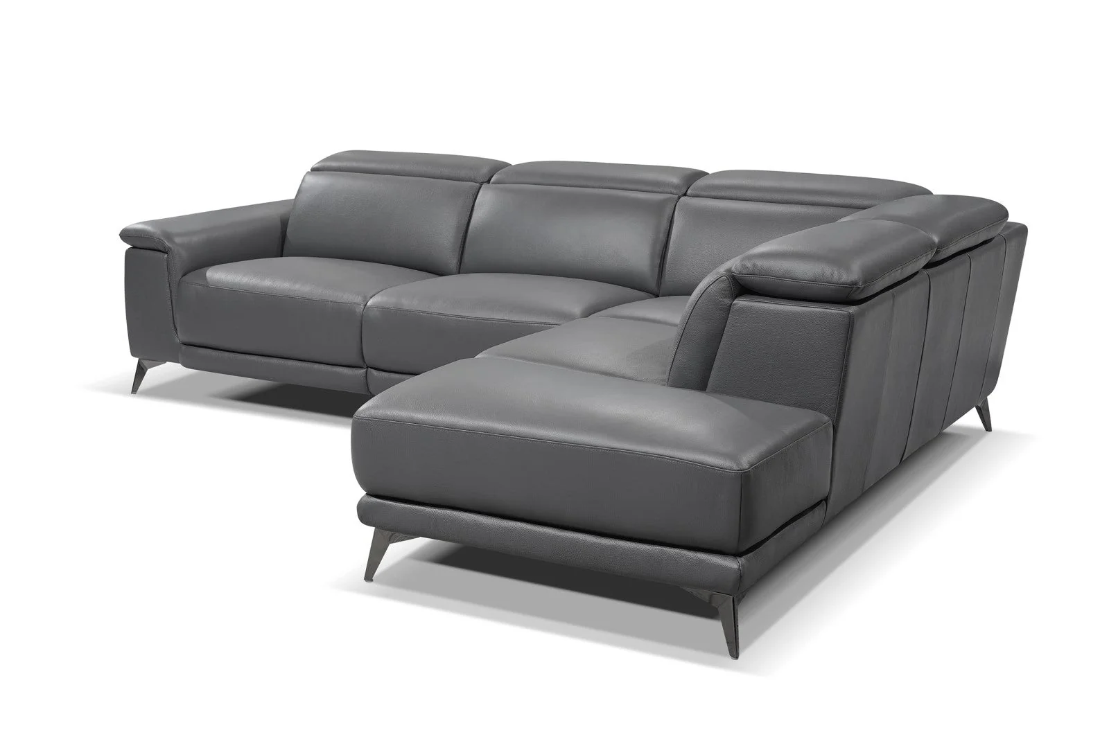 Pista Leather Reclining Sectional Lounge - Image 83