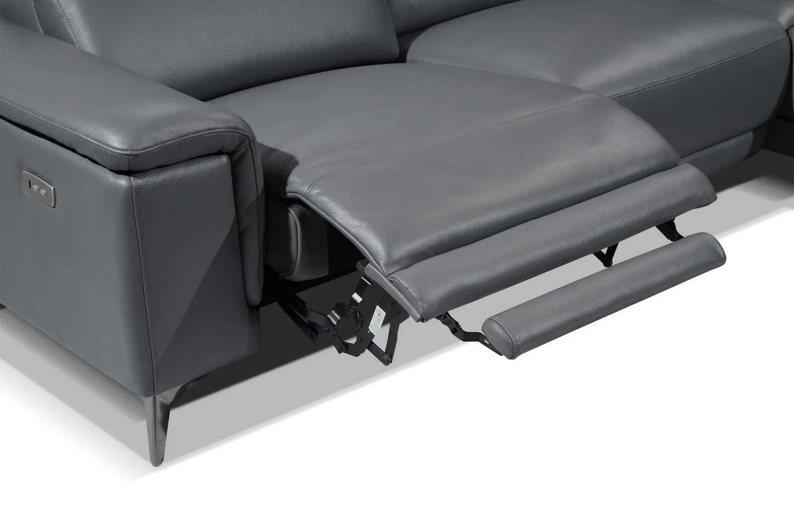Pista Leather Reclining Sectional Lounge - Image 85
