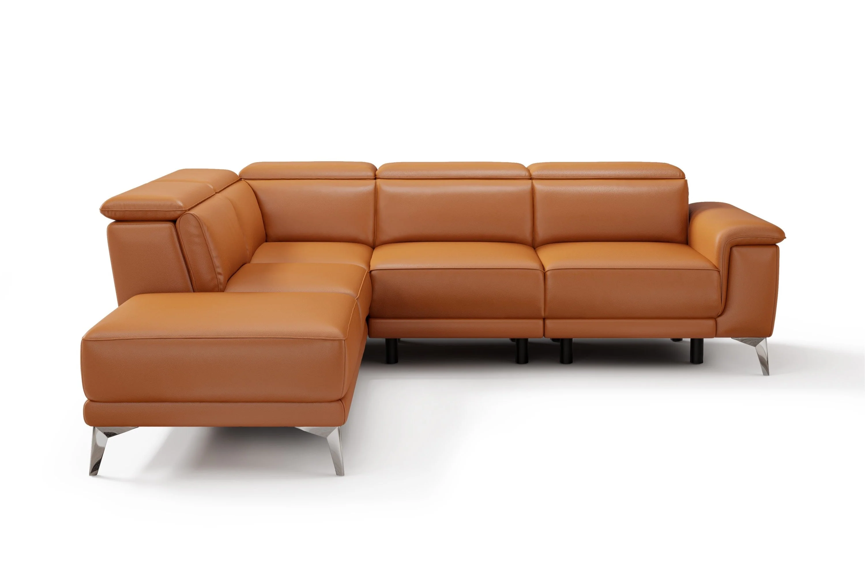 Pista Leather Reclining Sectional Lounge - Image 9