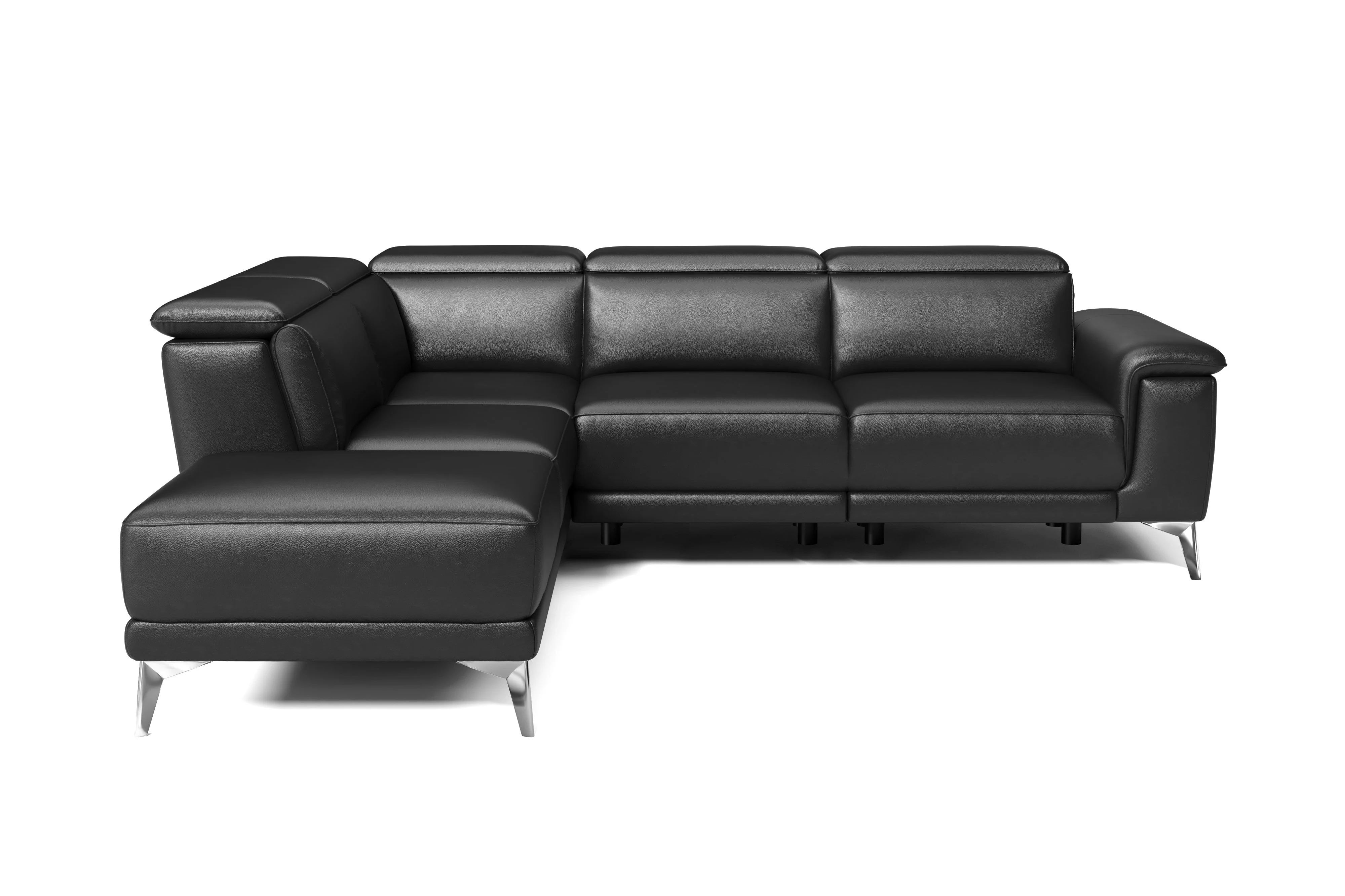 Pista Leather Reclining Sectional Lounge - Image 93