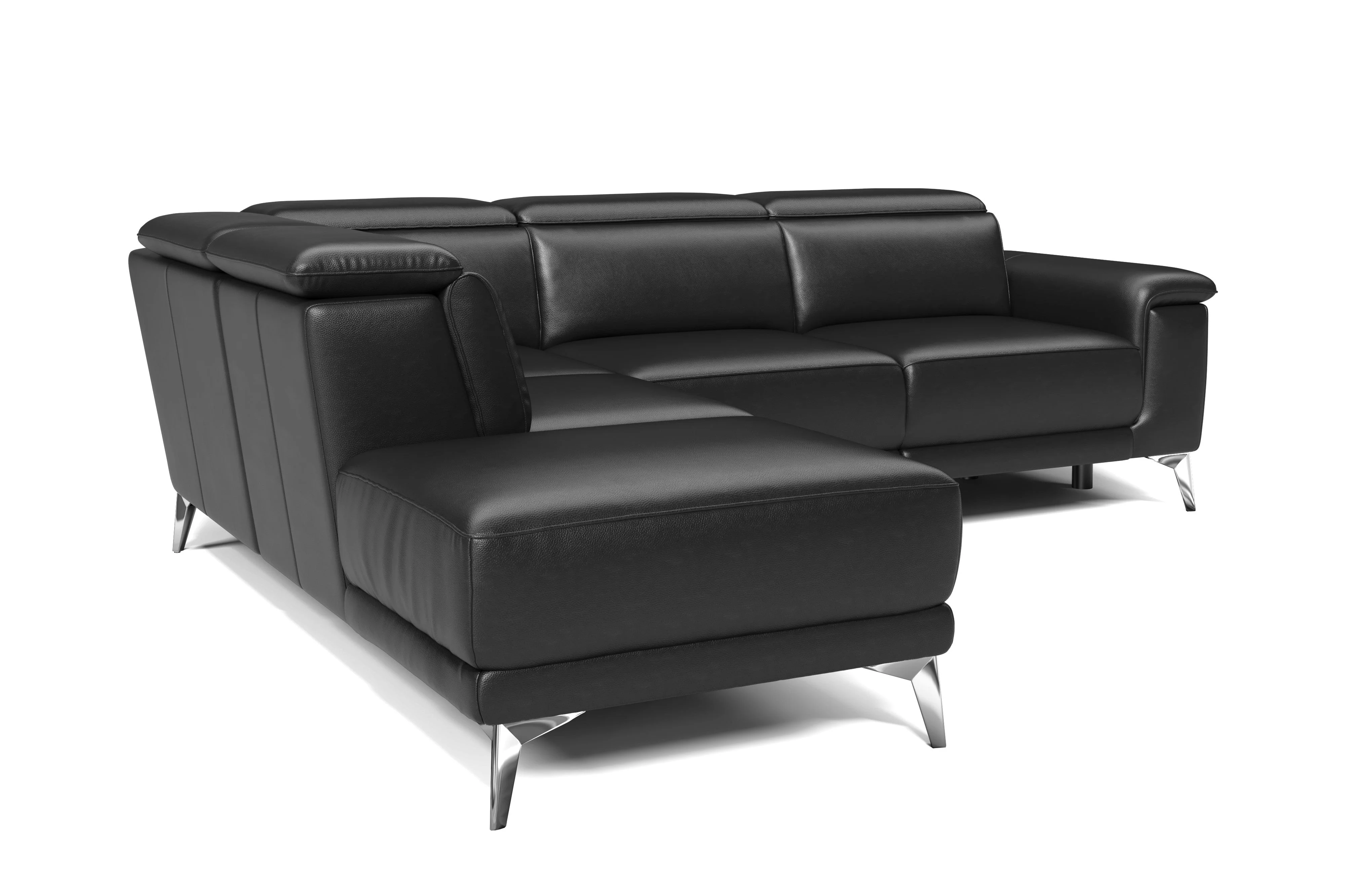 Pista Leather Reclining Sectional Lounge - Image 94