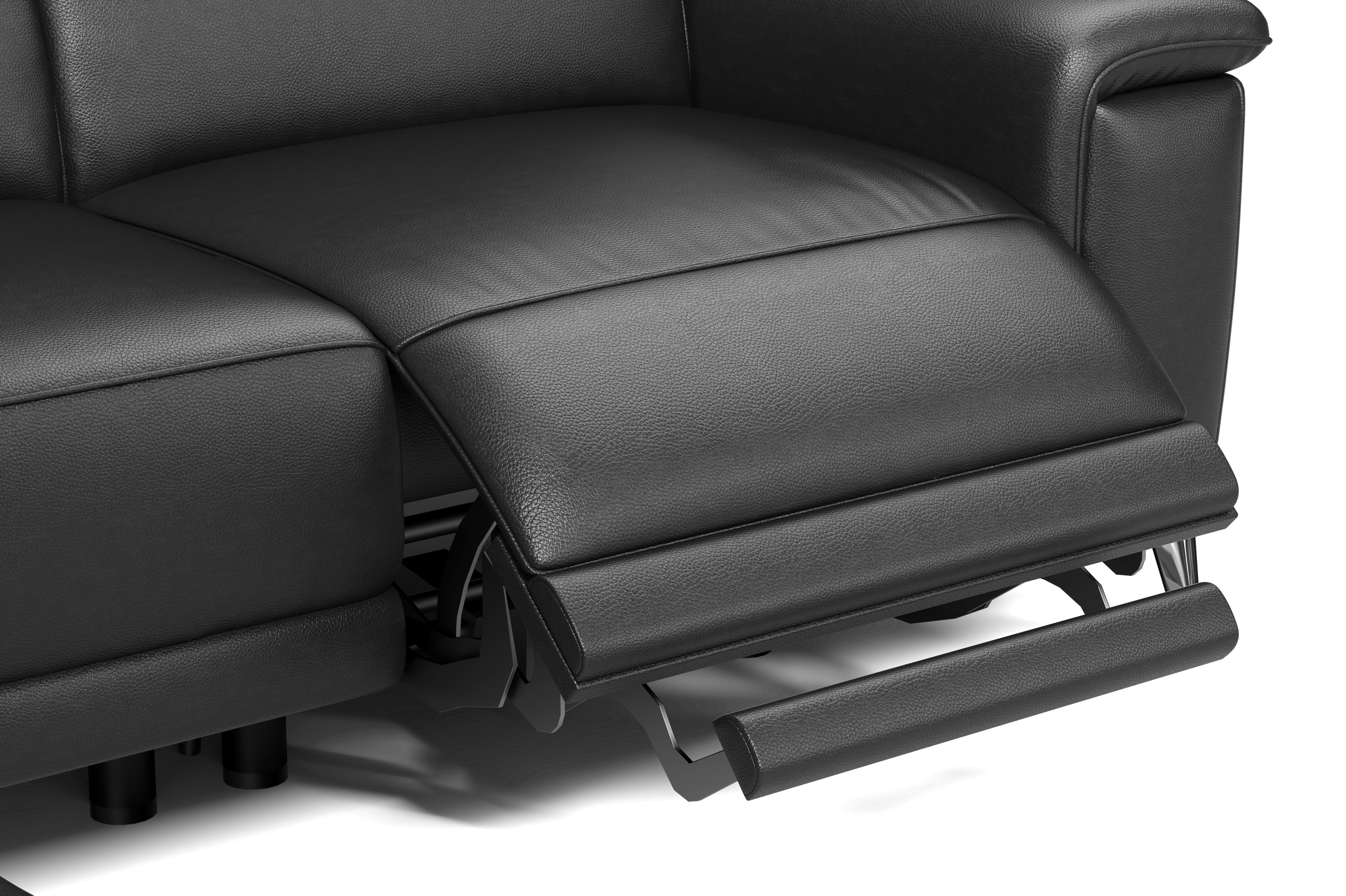Pista Leather Reclining Sectional Lounge - Image 97