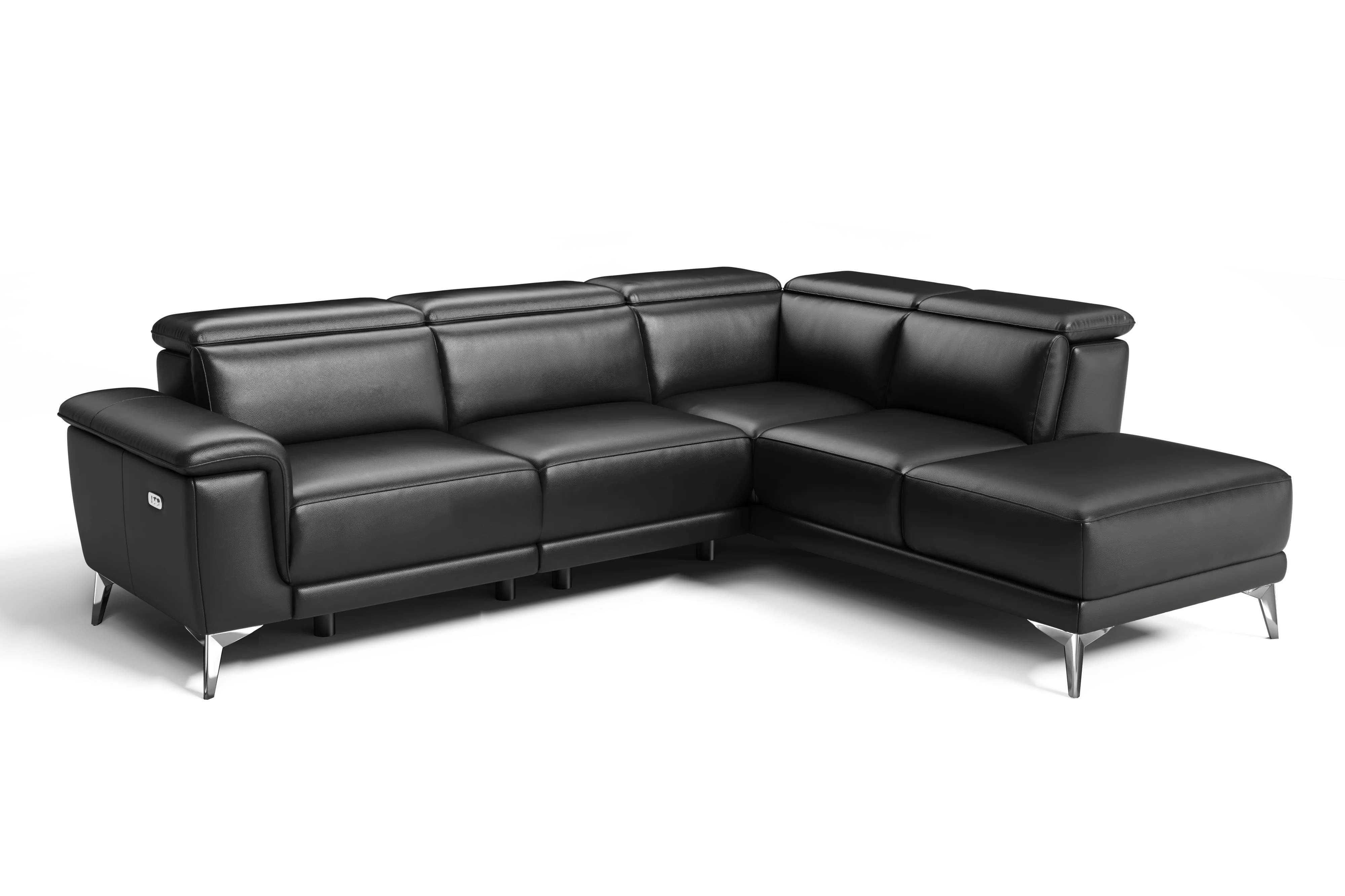 Pista Leather Reclining Sectional Lounge - Image 98