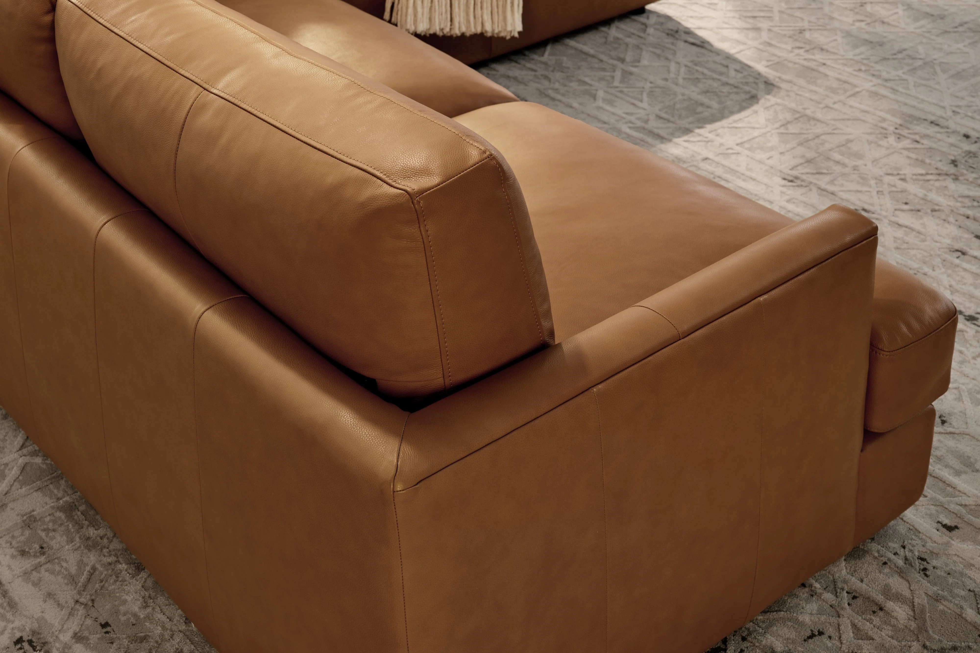 Serena Leather Sectional Lounge - Image 14