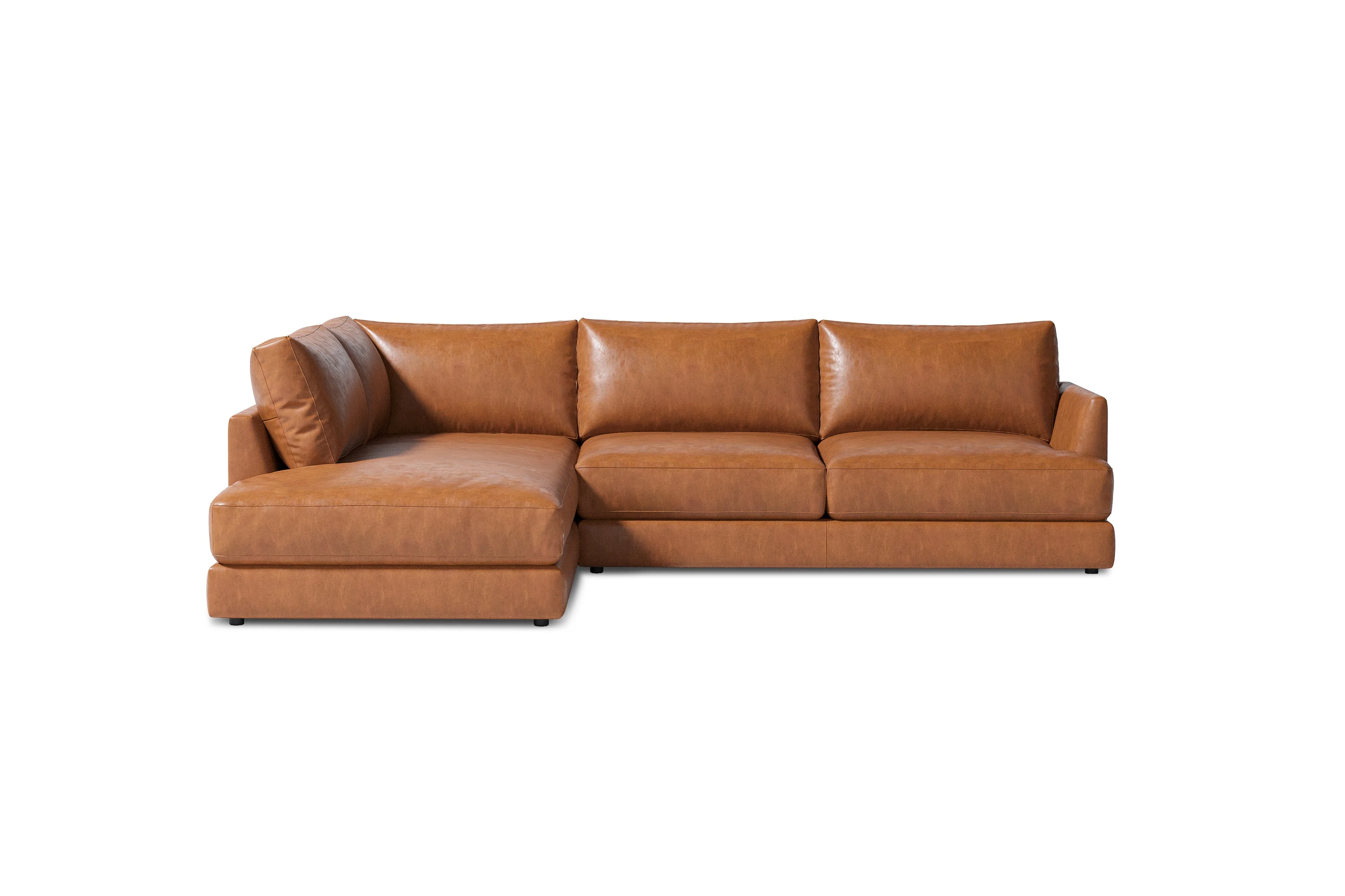 Serena Leather Sectional Lounge - Image 33