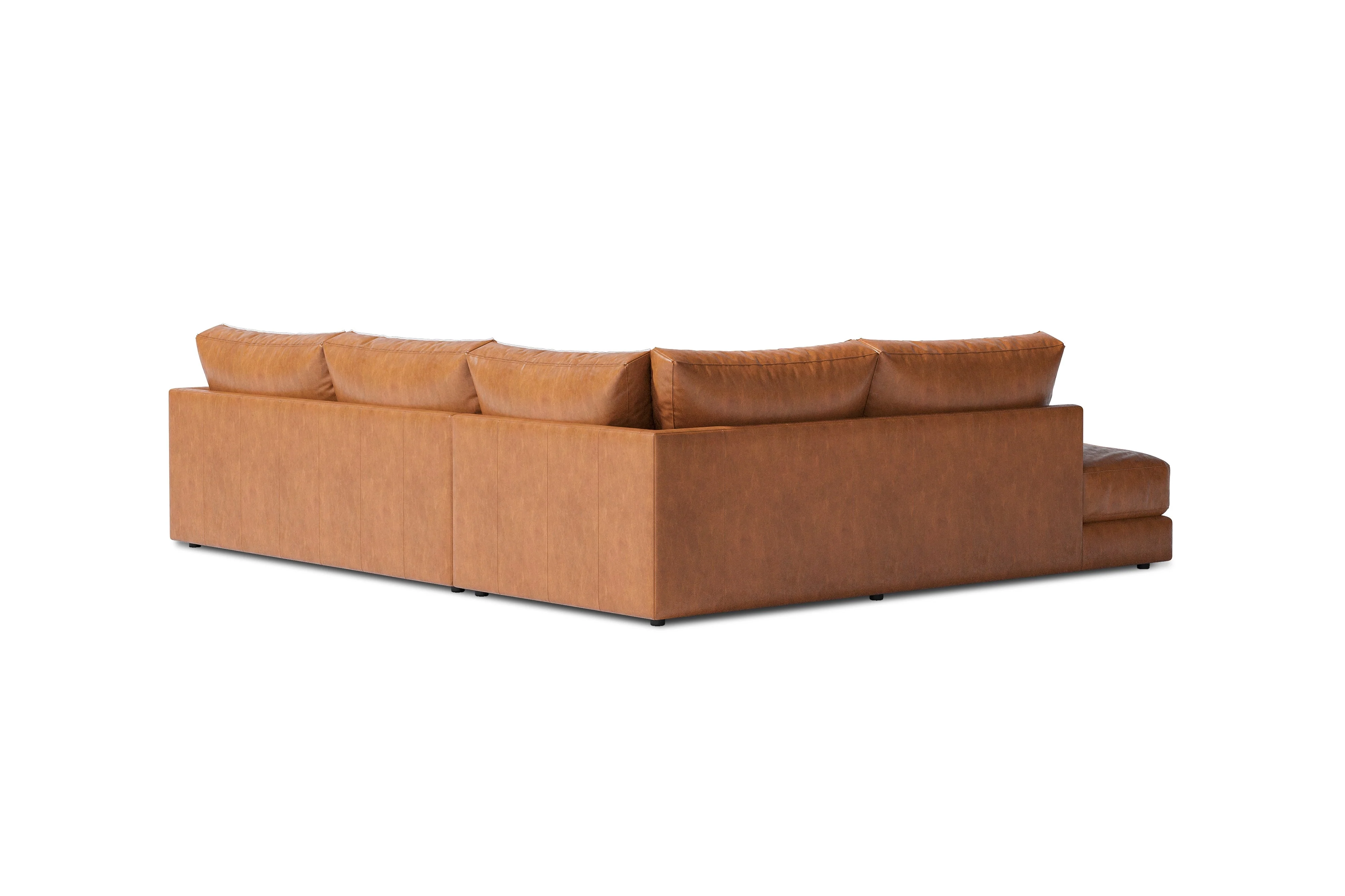 Serena Leather Sectional Lounge - Image 34