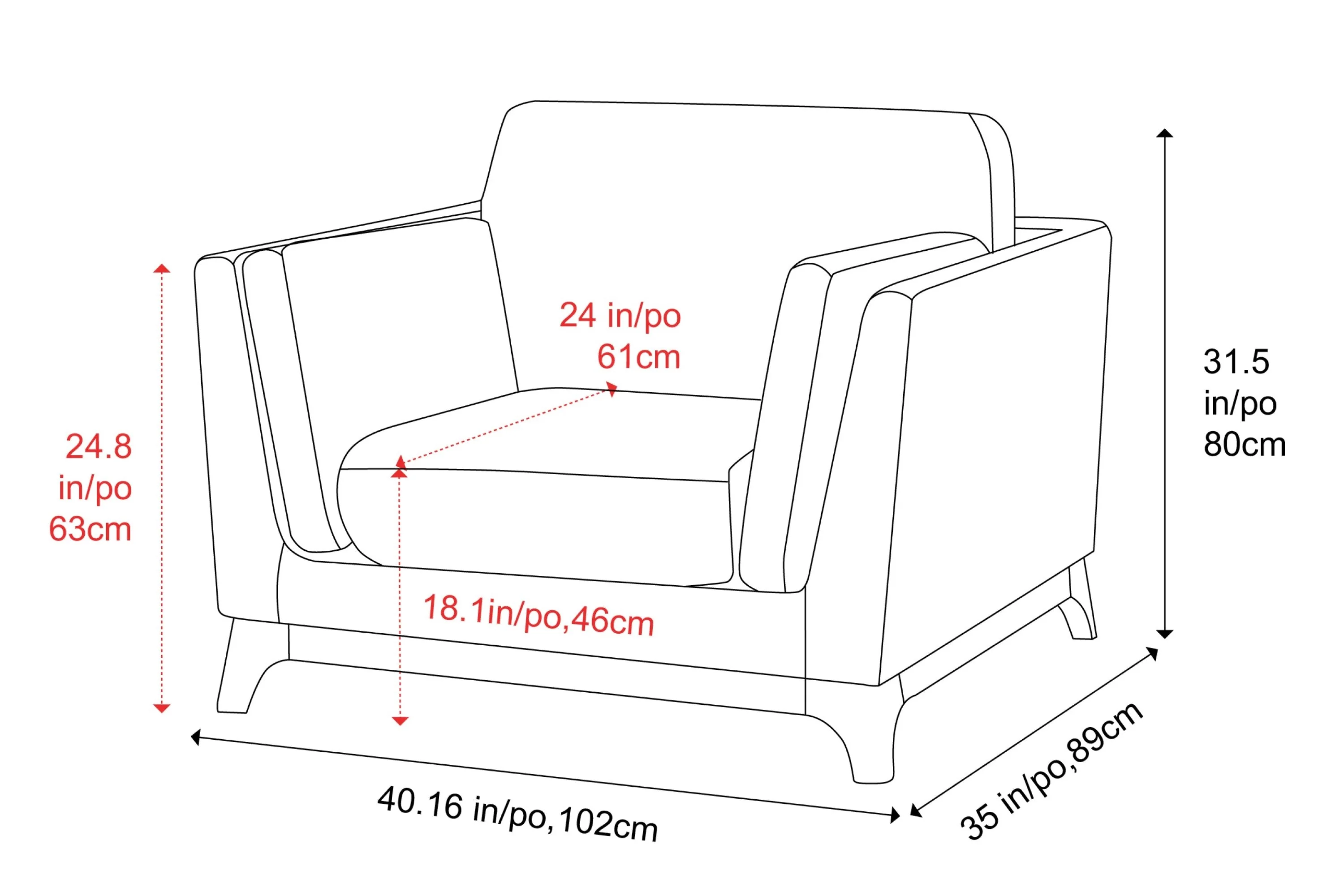 Sintra Fabric Accent Chair - Image 3